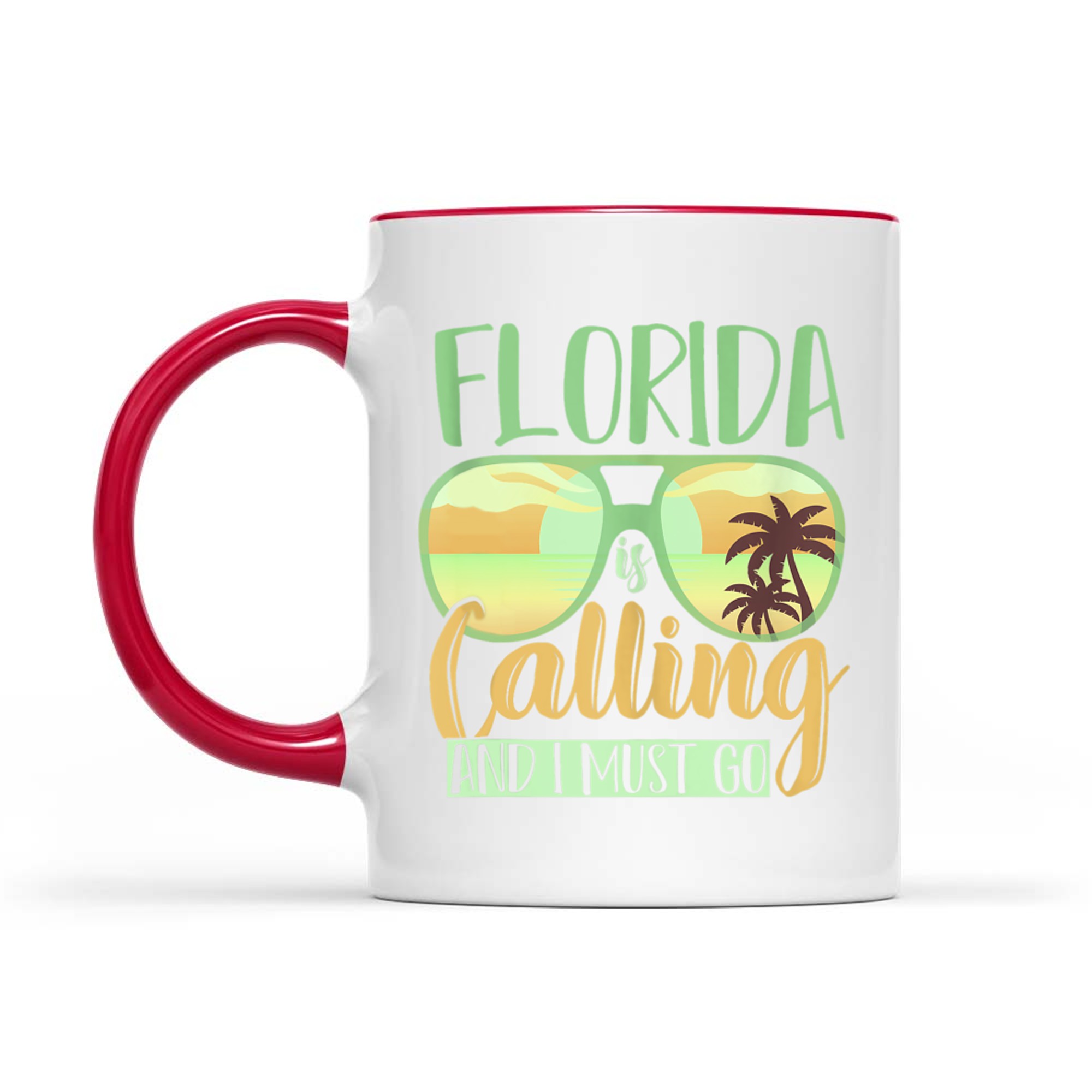 Florida Is Calling And I Must Go Funny Summer Vibes Florida Mug