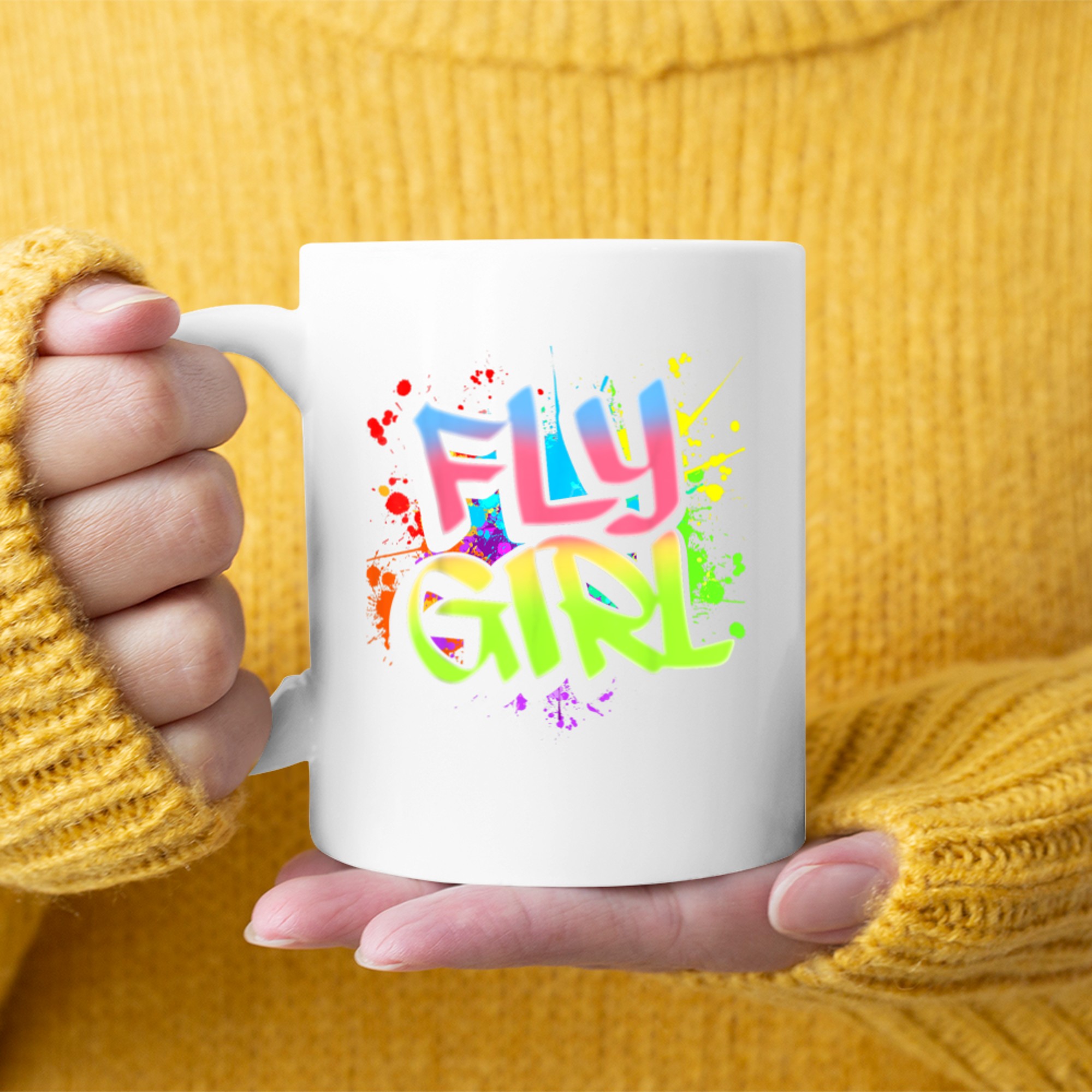 Fly Girl 80s 90s Old School Hip Hop Girls Mug