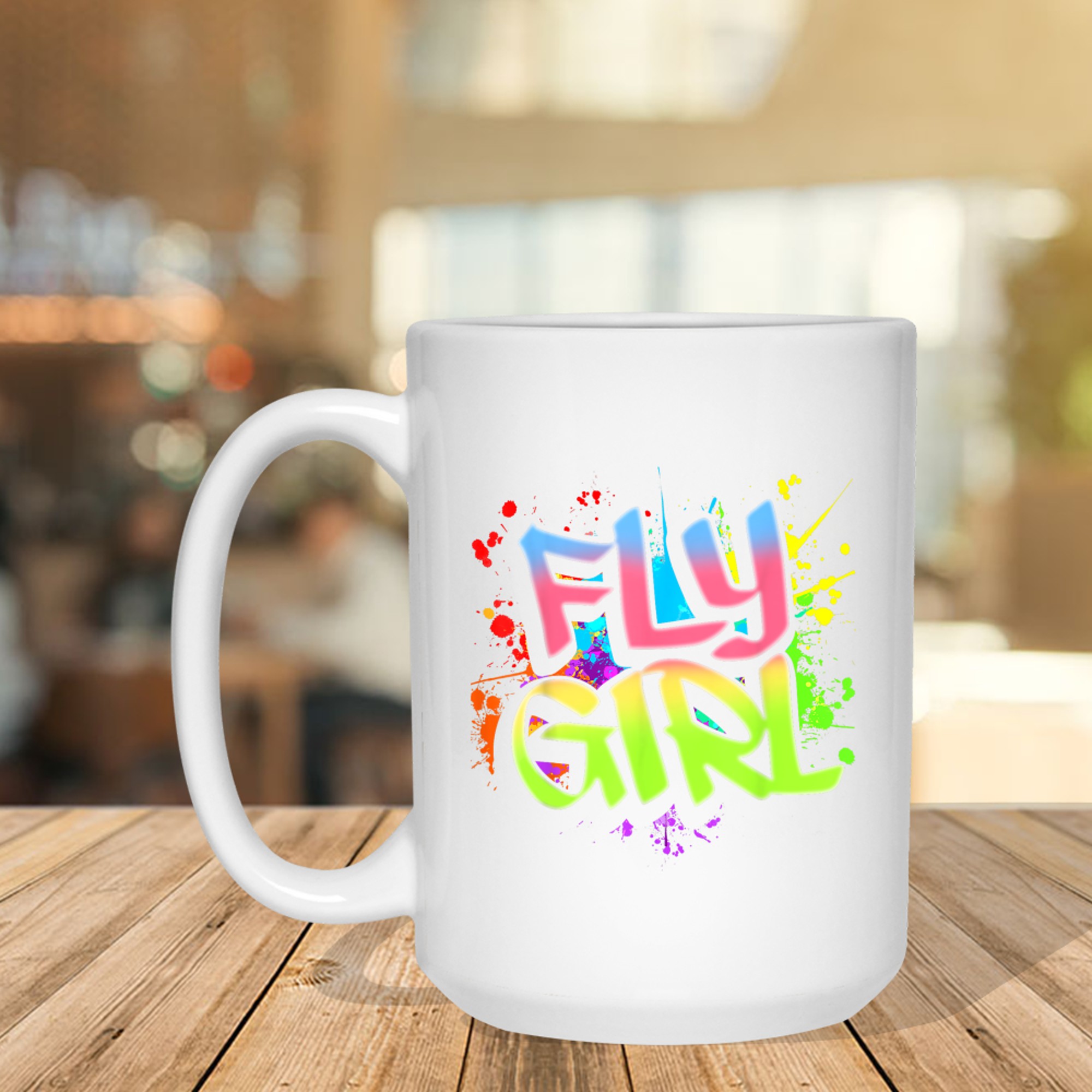 Fly Girl 80s 90s Old School Hip Hop Girls Mug