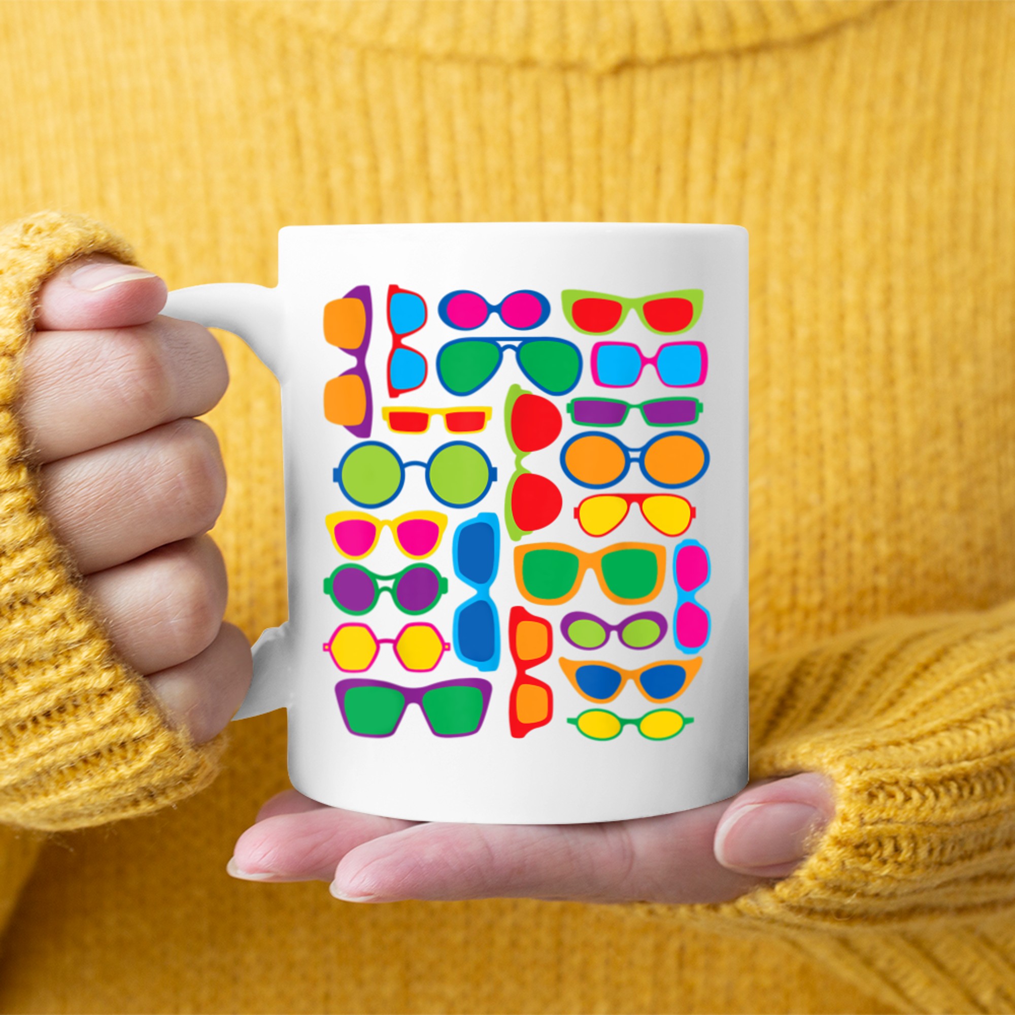 Fun Summer Fashion Eyewear Eyeglass Sunglass Frames Mug