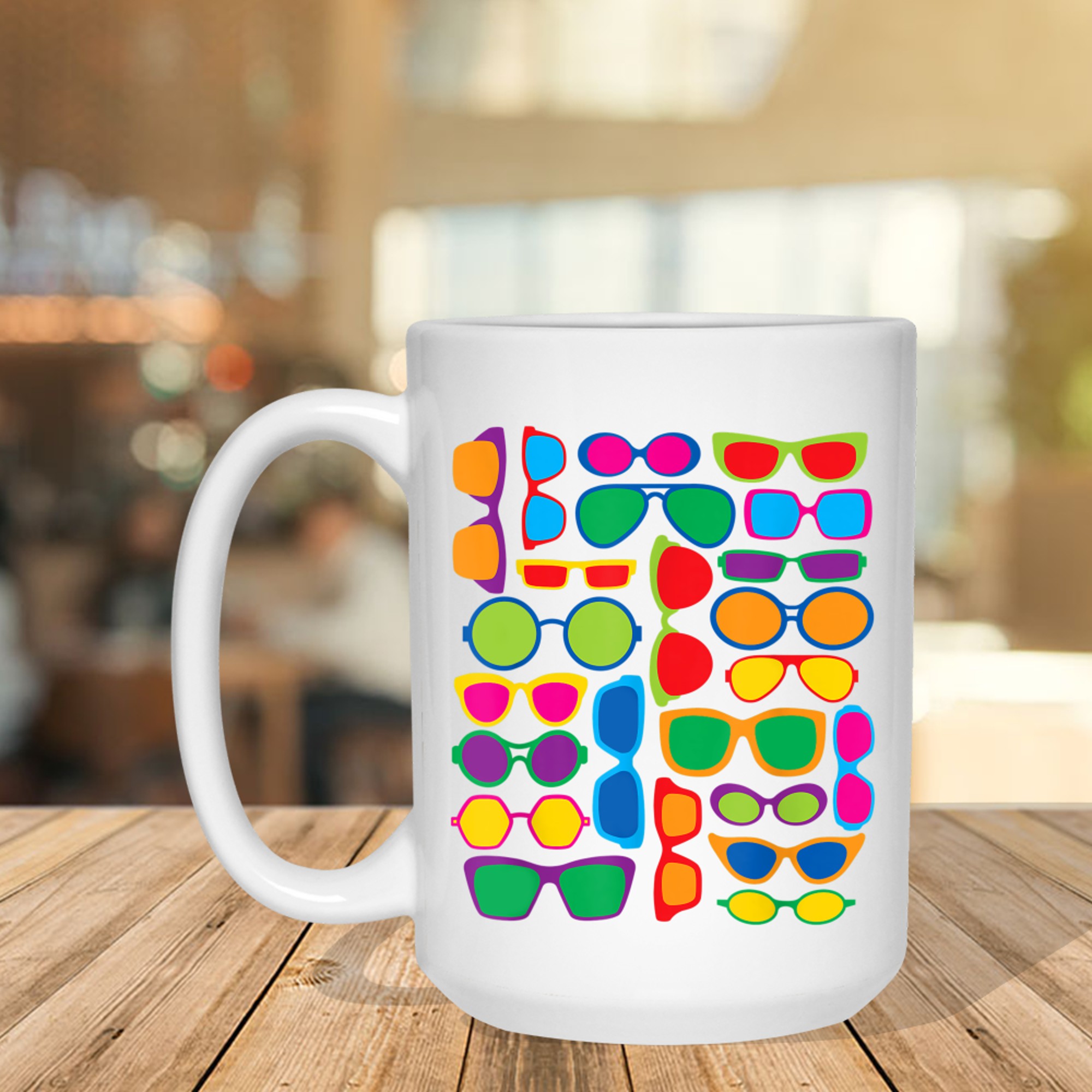 Fun Summer Fashion Eyewear Eyeglass Sunglass Frames Mug