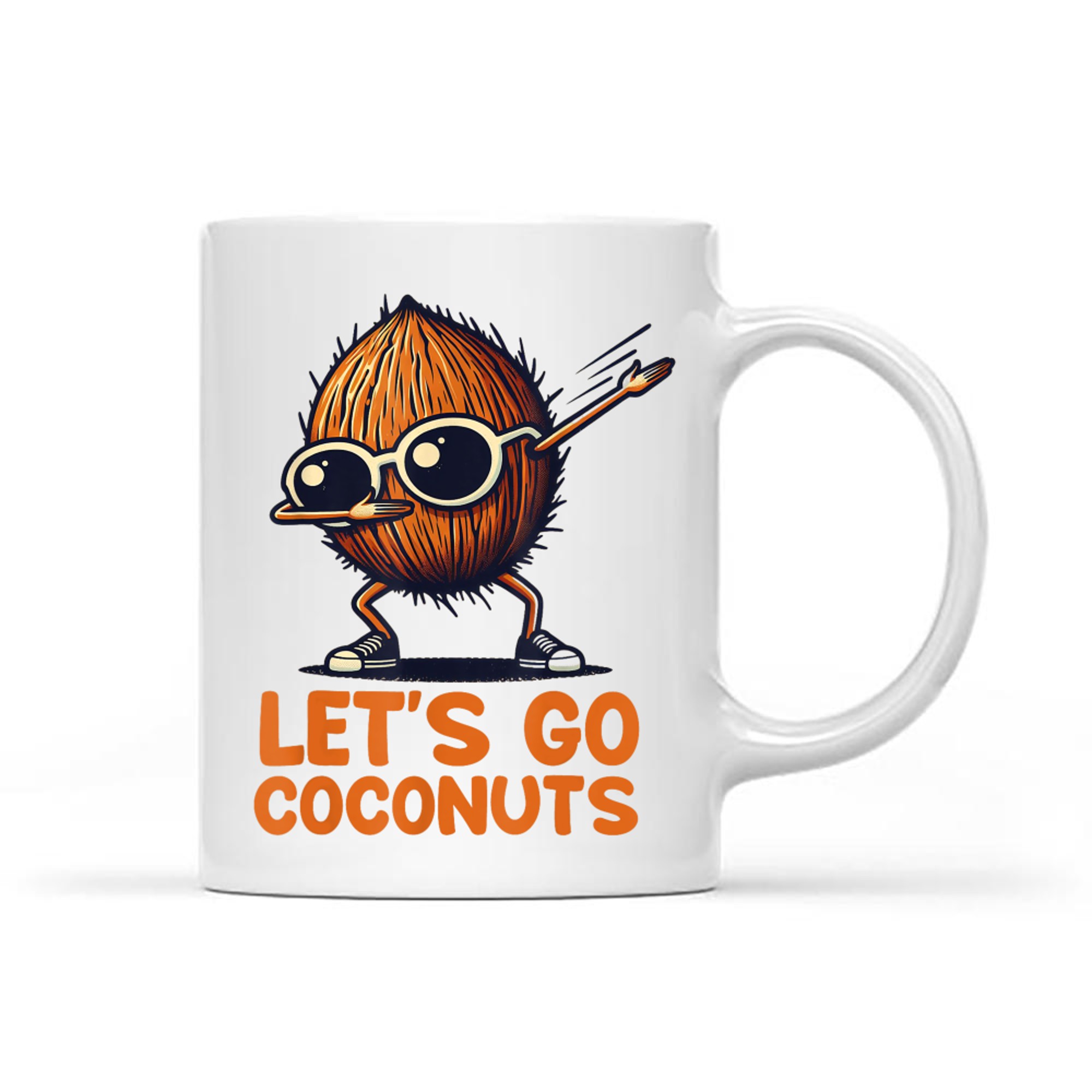 Funny Coconut Fruit Summer Let's Go Coconuts Mug