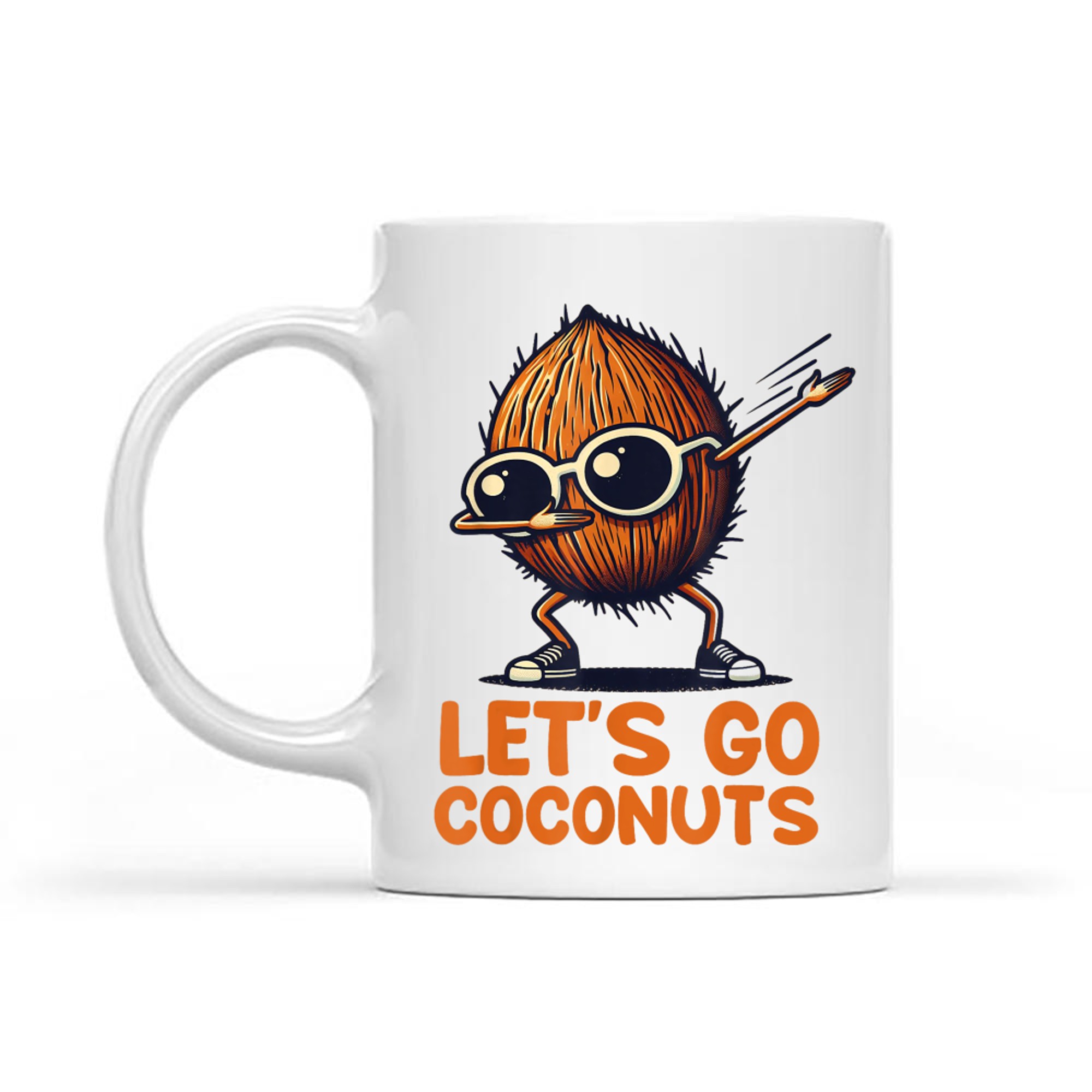 Funny Coconut Fruit Summer Let's Go Coconuts Mug