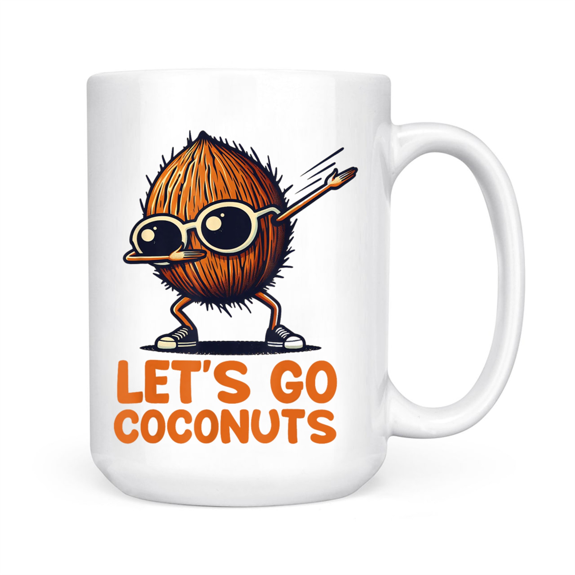 Funny Coconut Fruit Summer Let's Go Coconuts Mug