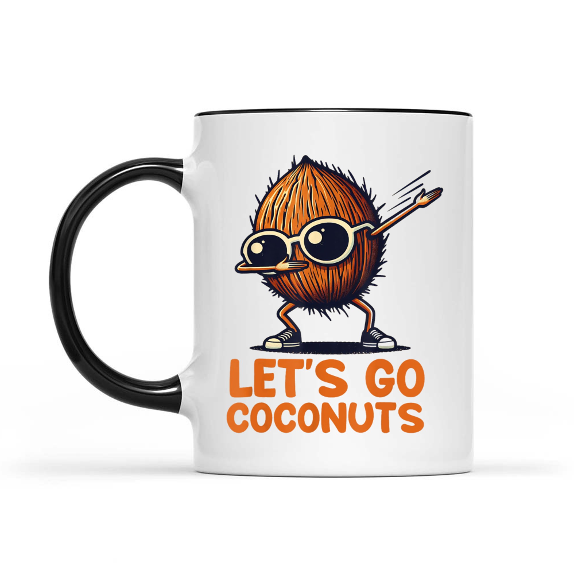 Funny Coconut Fruit Summer Let's Go Coconuts Mug
