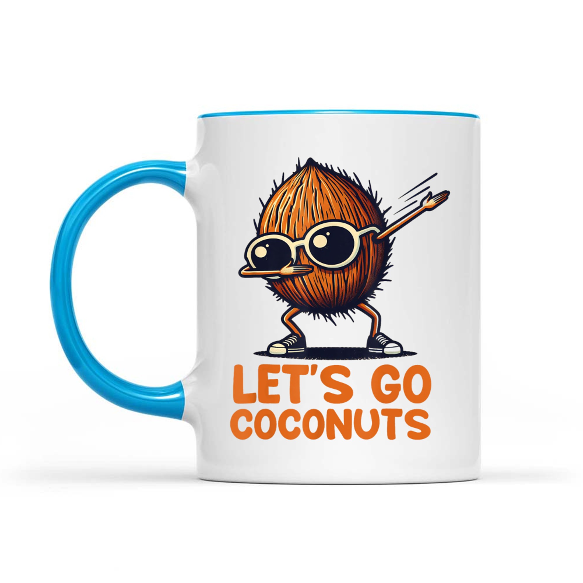 Funny Coconut Fruit Summer Let's Go Coconuts Mug
