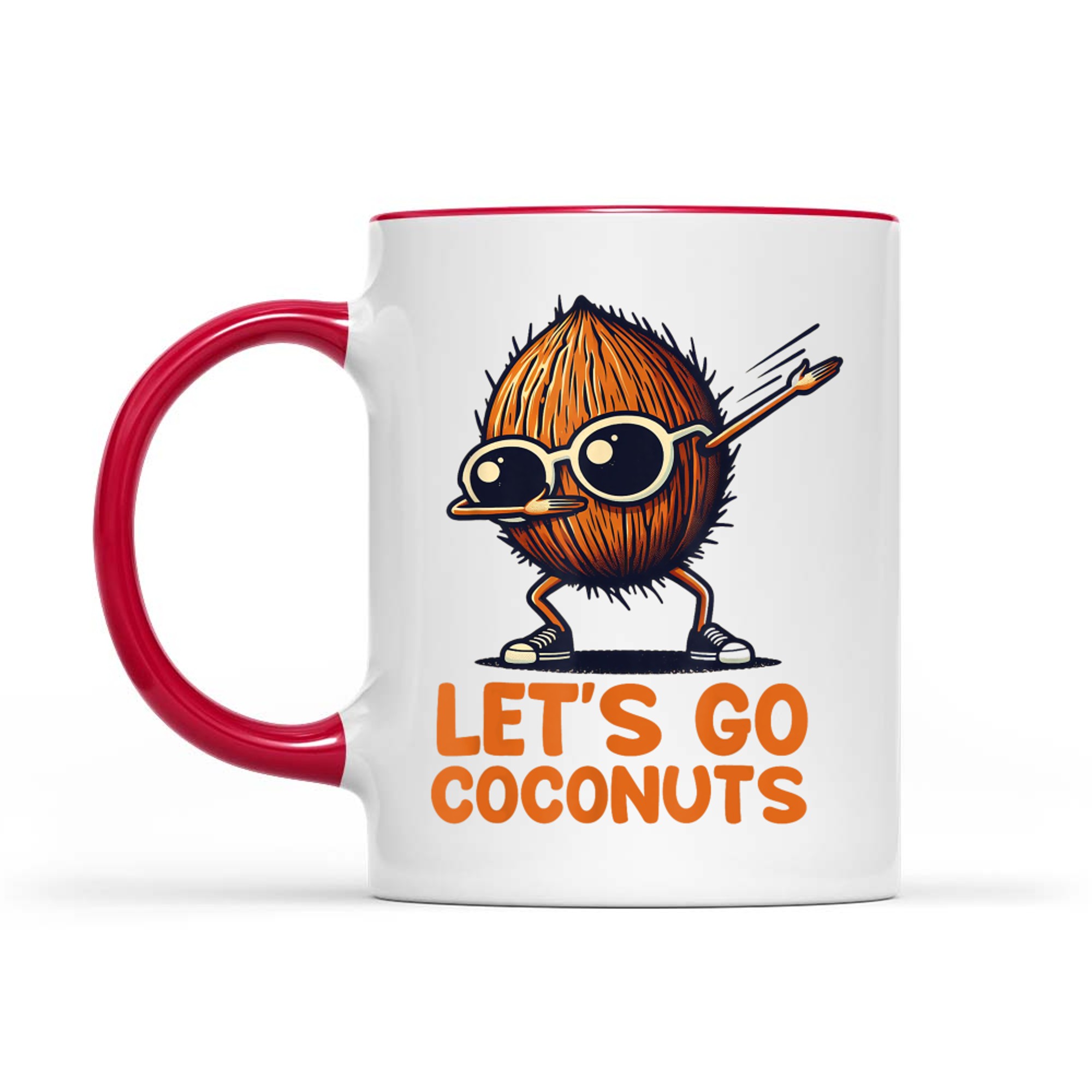 Funny Coconut Fruit Summer Let's Go Coconuts Mug
