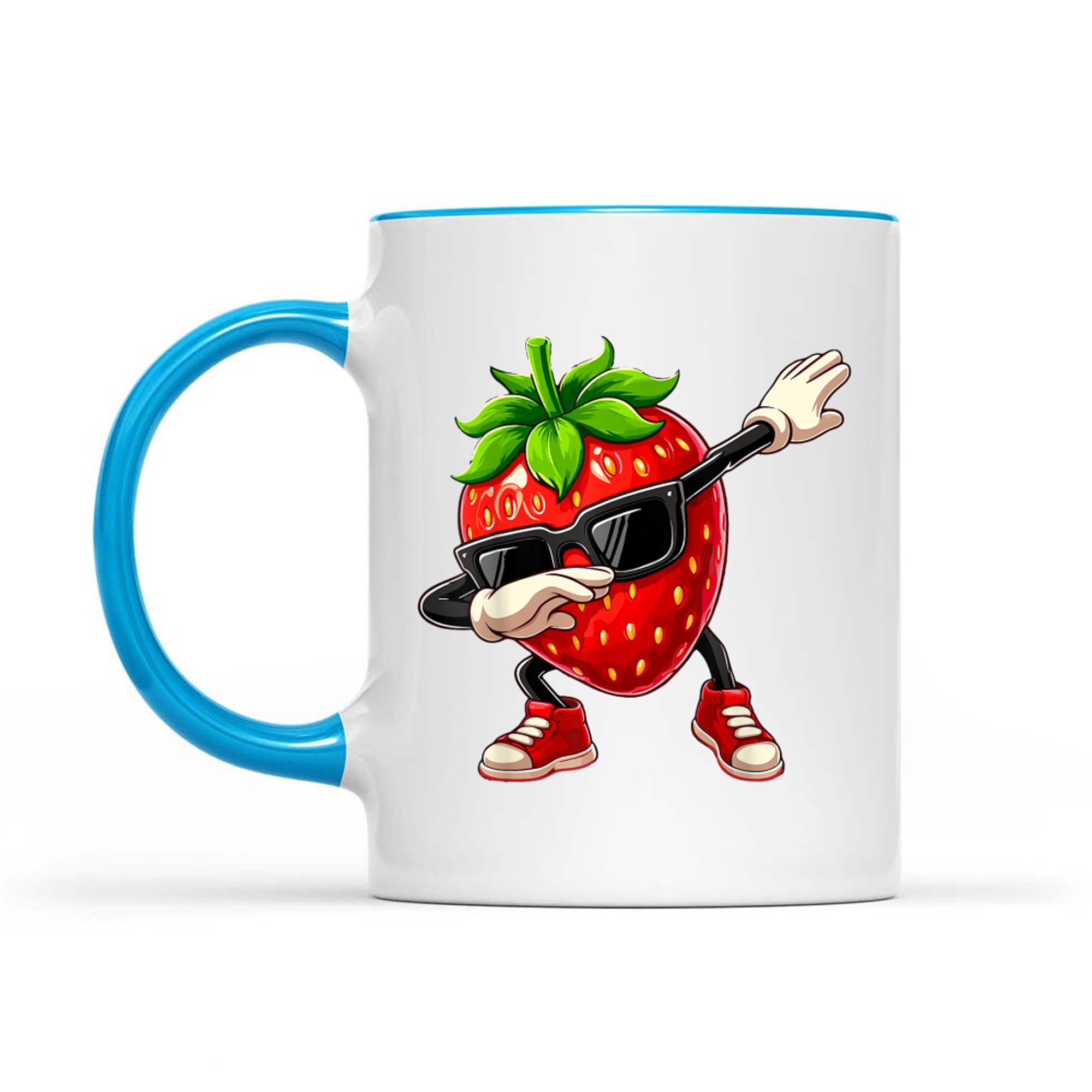 Funny Dabbing Strawberry Summer Fruit Lover Mug