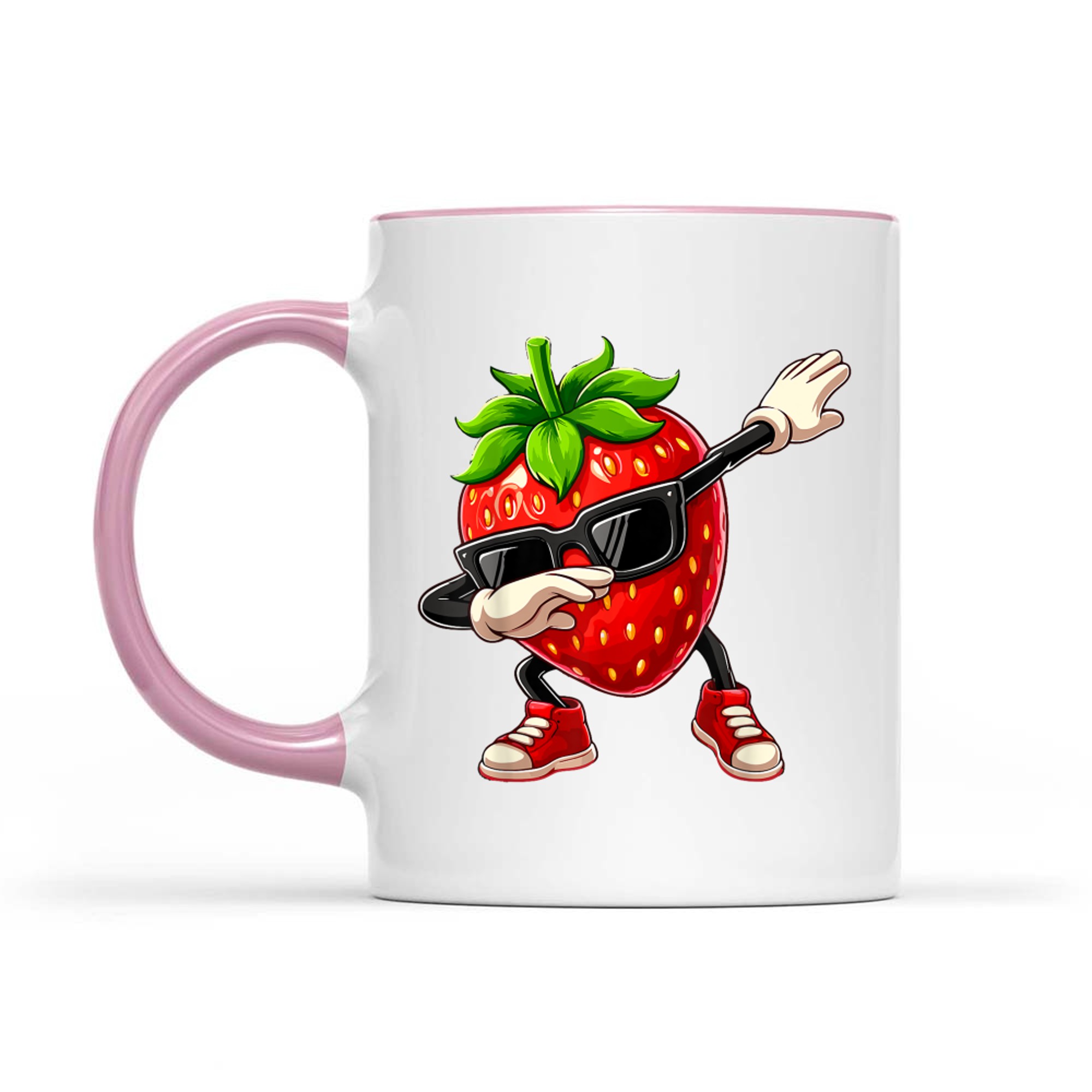 Funny Dabbing Strawberry Summer Fruit Lover Mug
