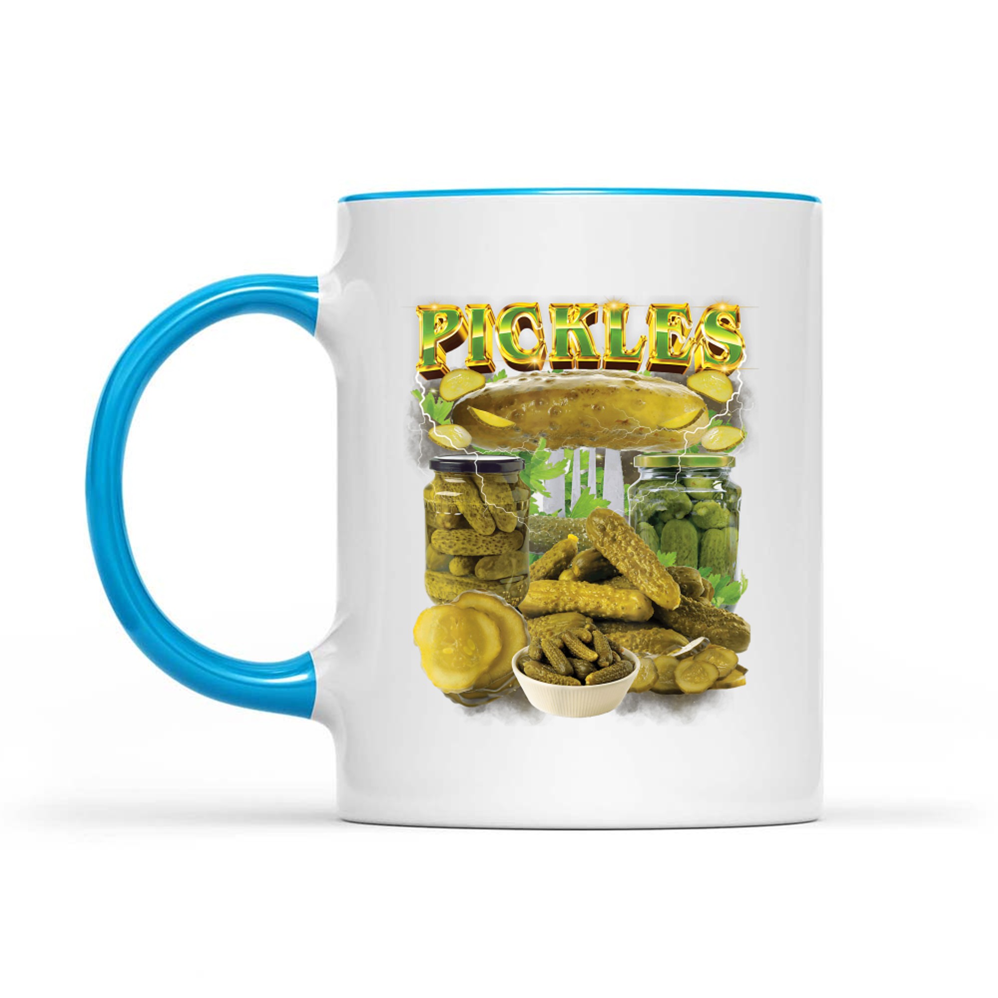 Funny Pickles Rap 90s Vintage National Pickle Day Mug