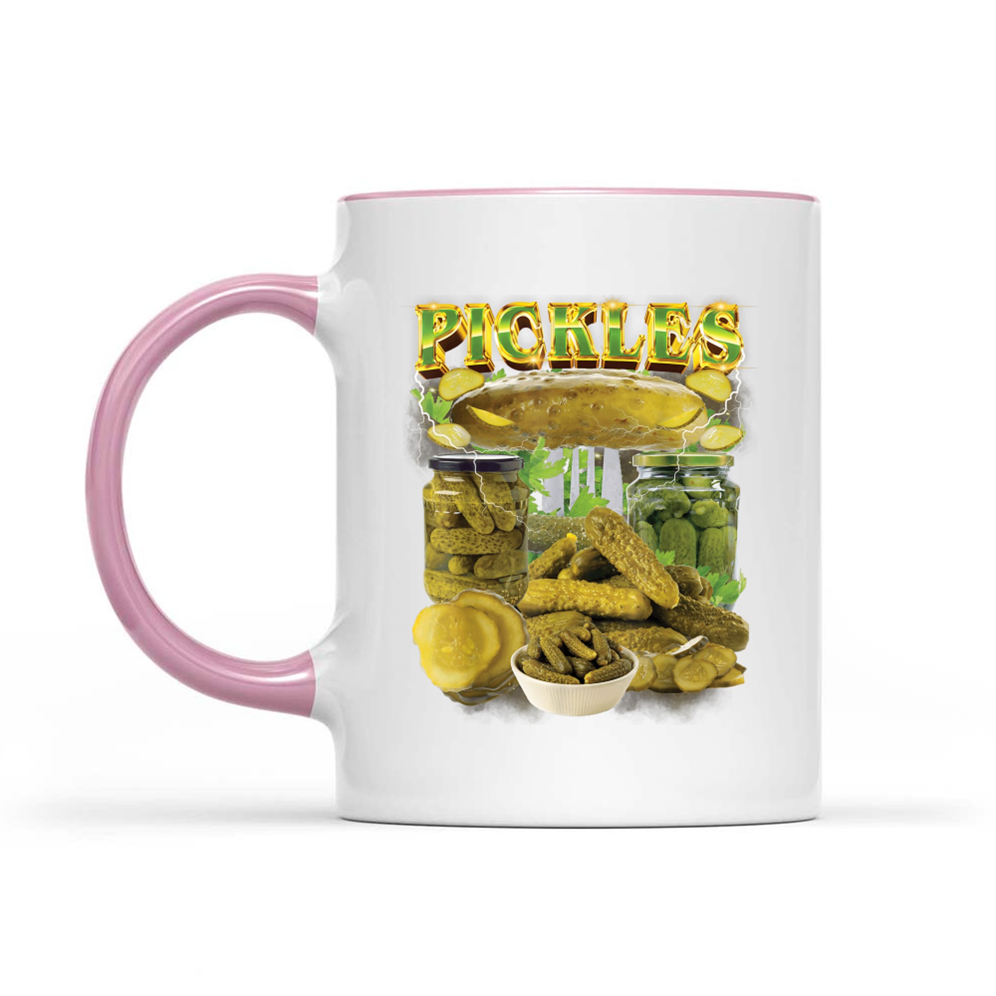 Funny Pickles Rap 90s Vintage National Pickle Day Mug