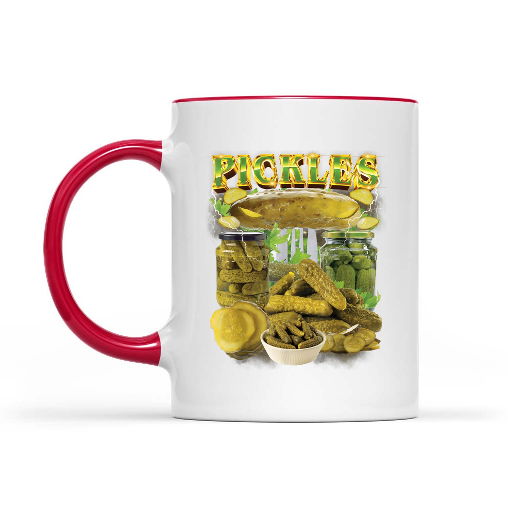 Funny Pickles Rap 90s Vintage National Pickle Day Mug