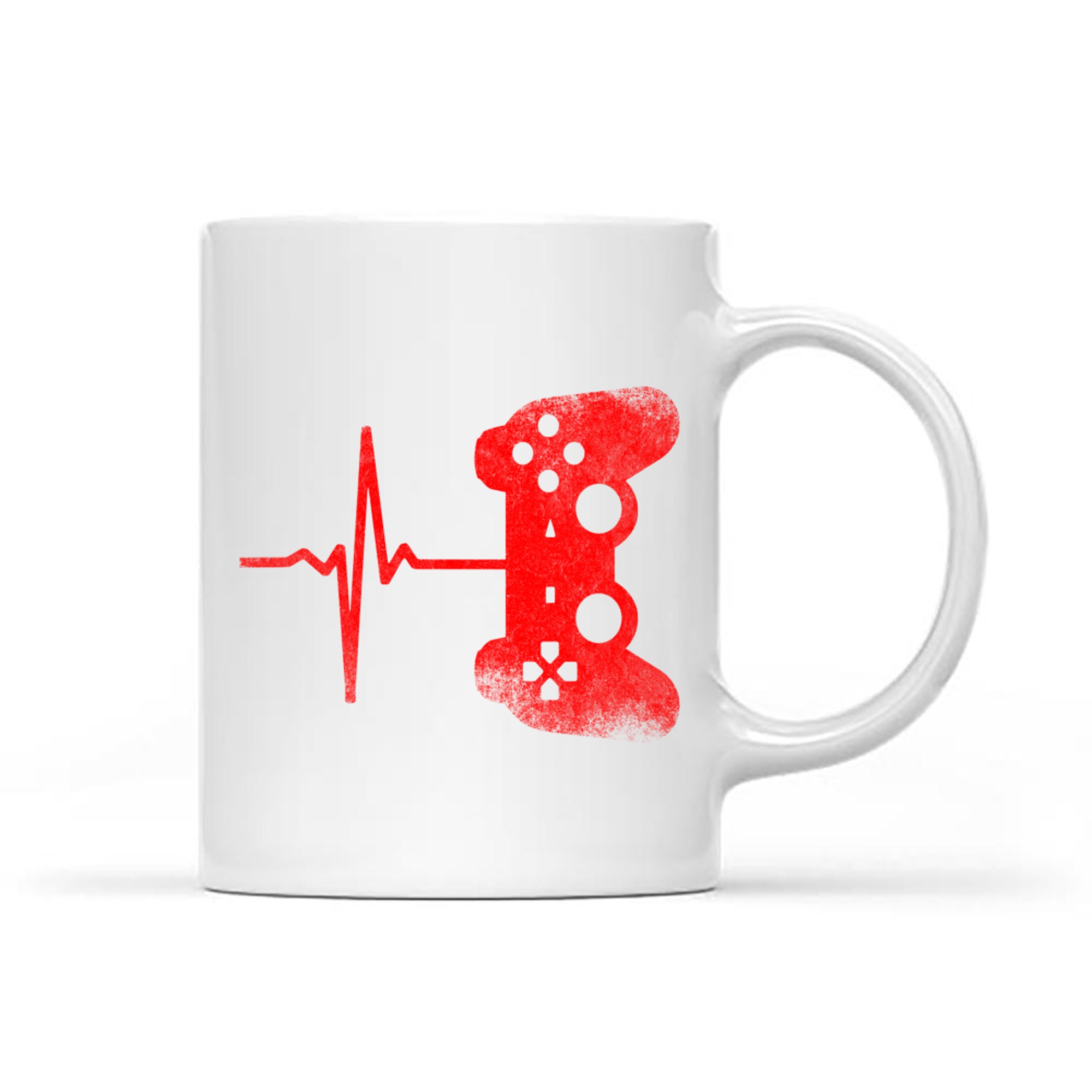 Gamer Heartbeat Video Games Gaming Mug
