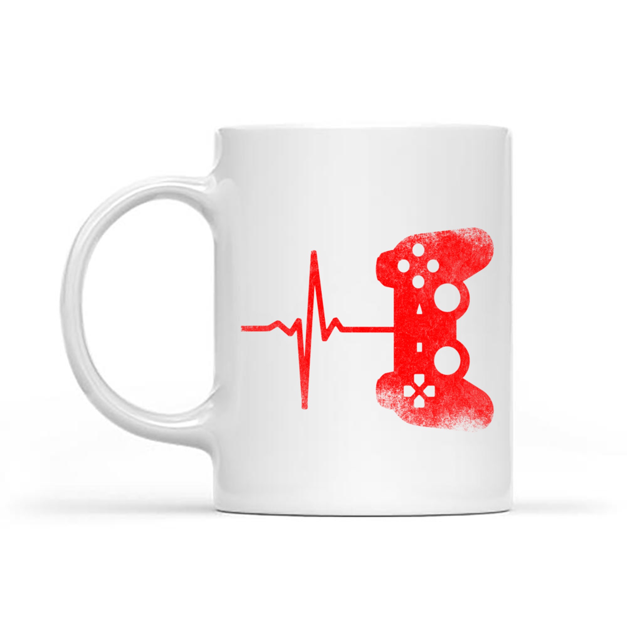 Gamer Heartbeat Video Games Gaming Mug