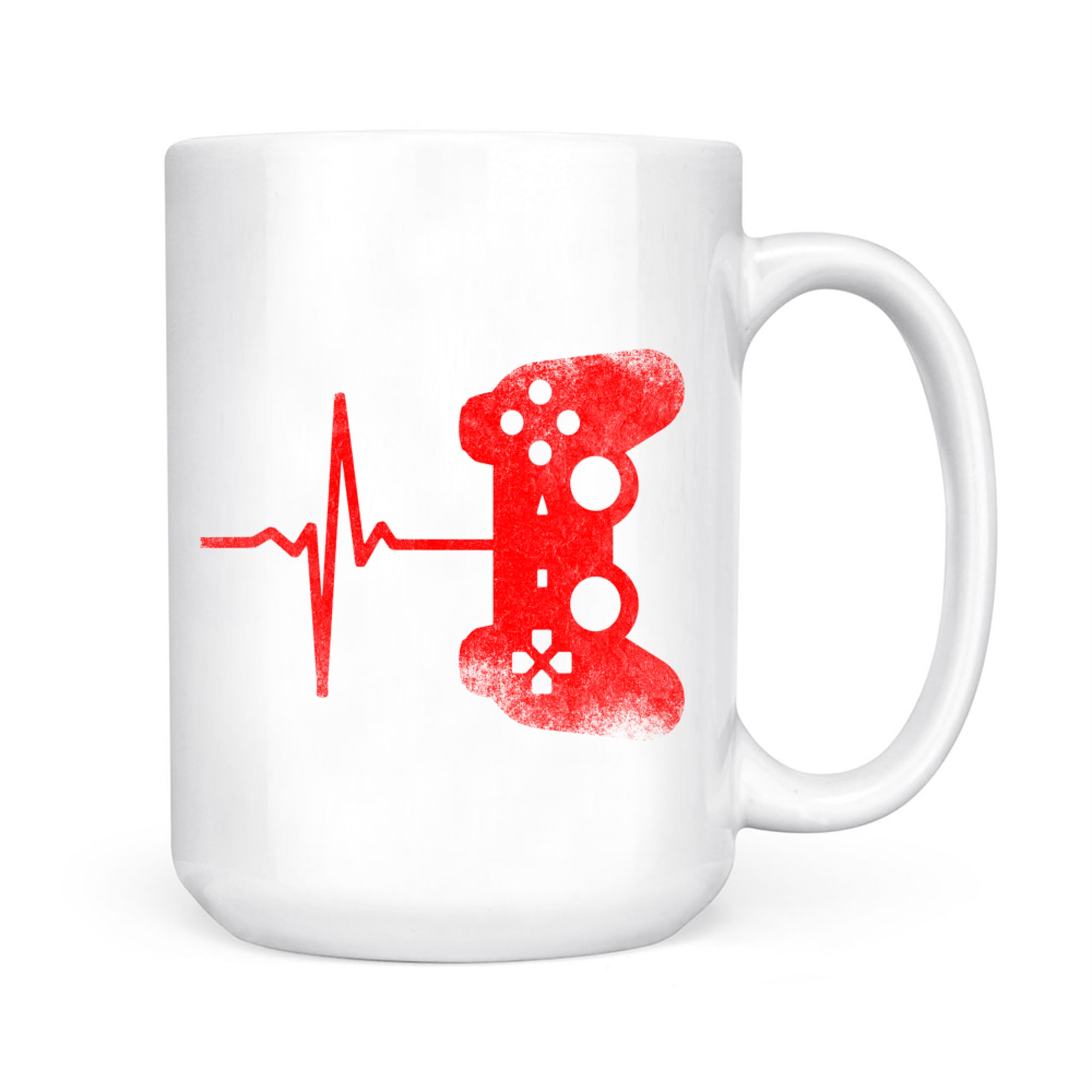 Gamer Heartbeat Video Games Gaming Mug