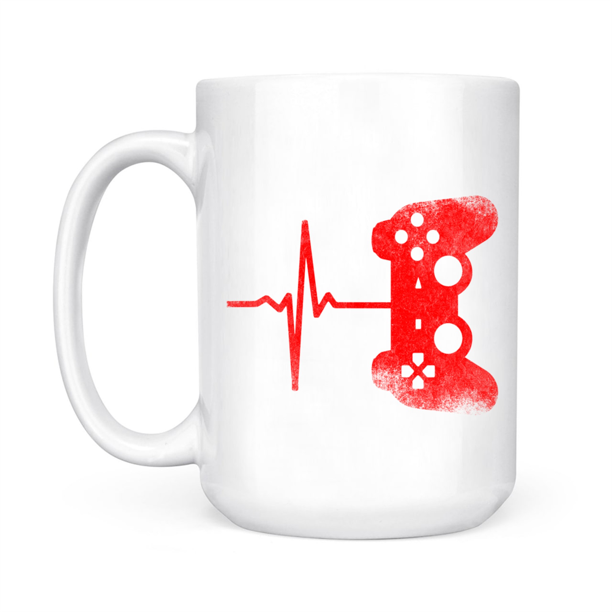 Gamer Heartbeat Video Games Gaming Mug