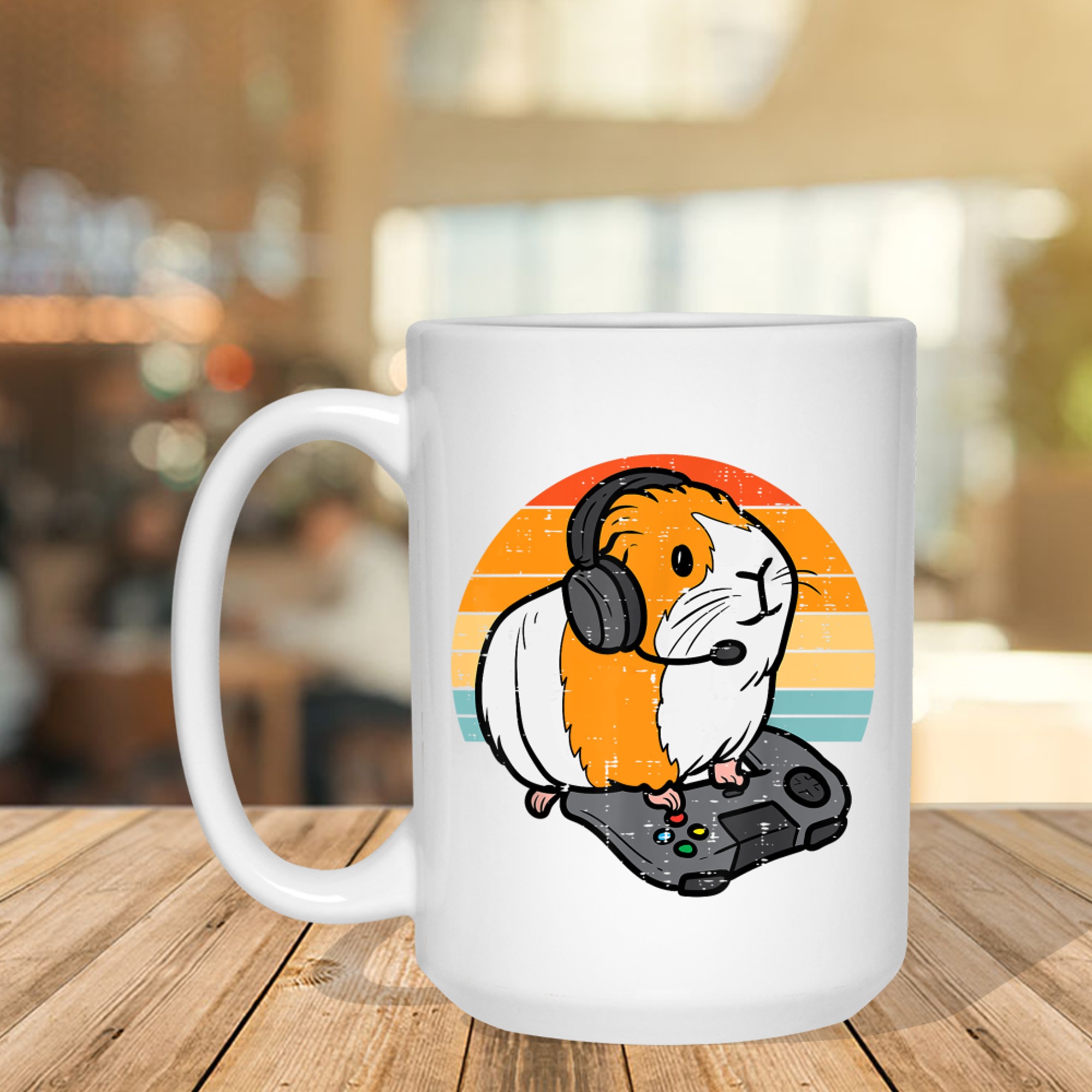 Guinea Pig Gamer Retro Video Gaming Cavy Mug
