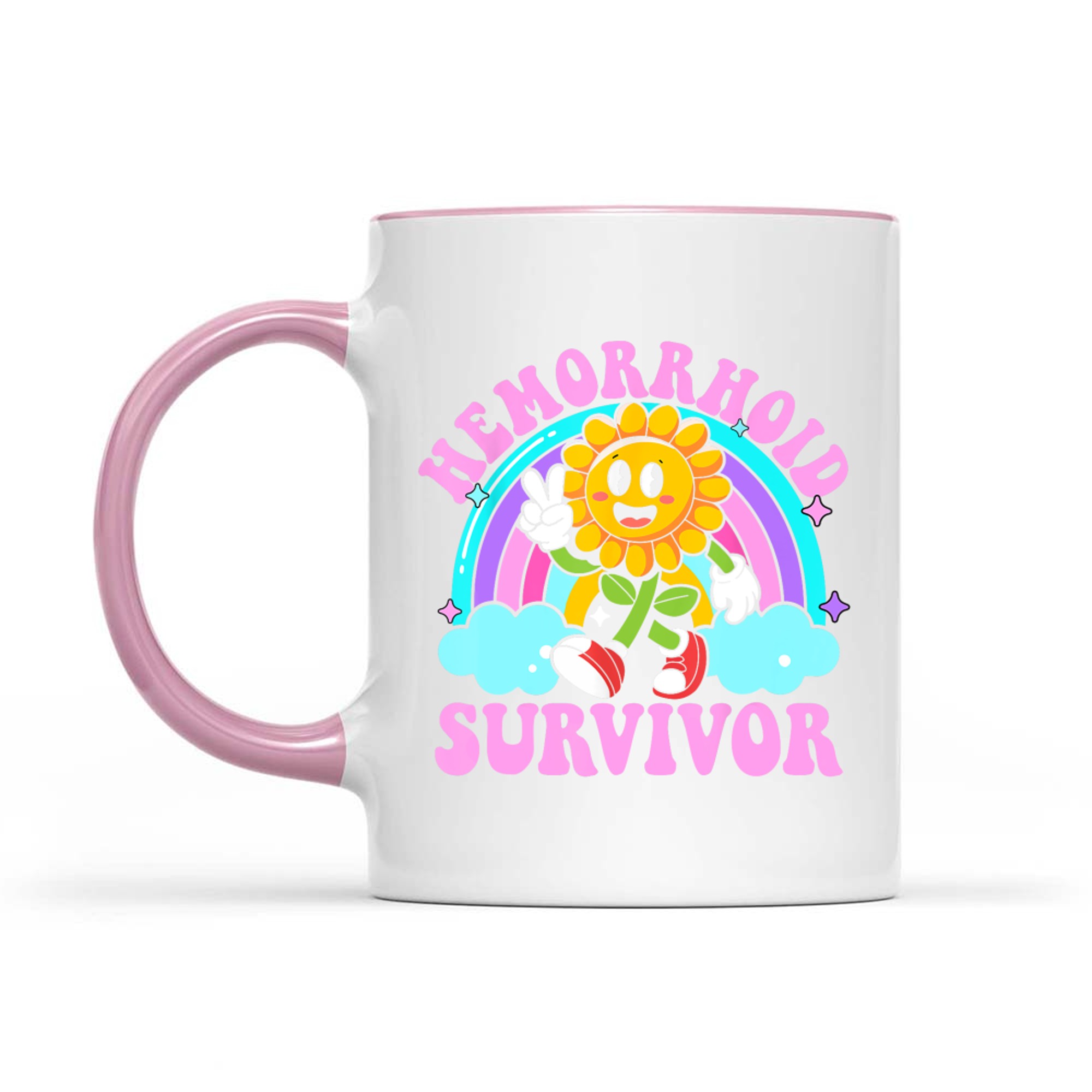 Hemorrhoid Survivor Funny Sarcastic Meme Y2K Mug