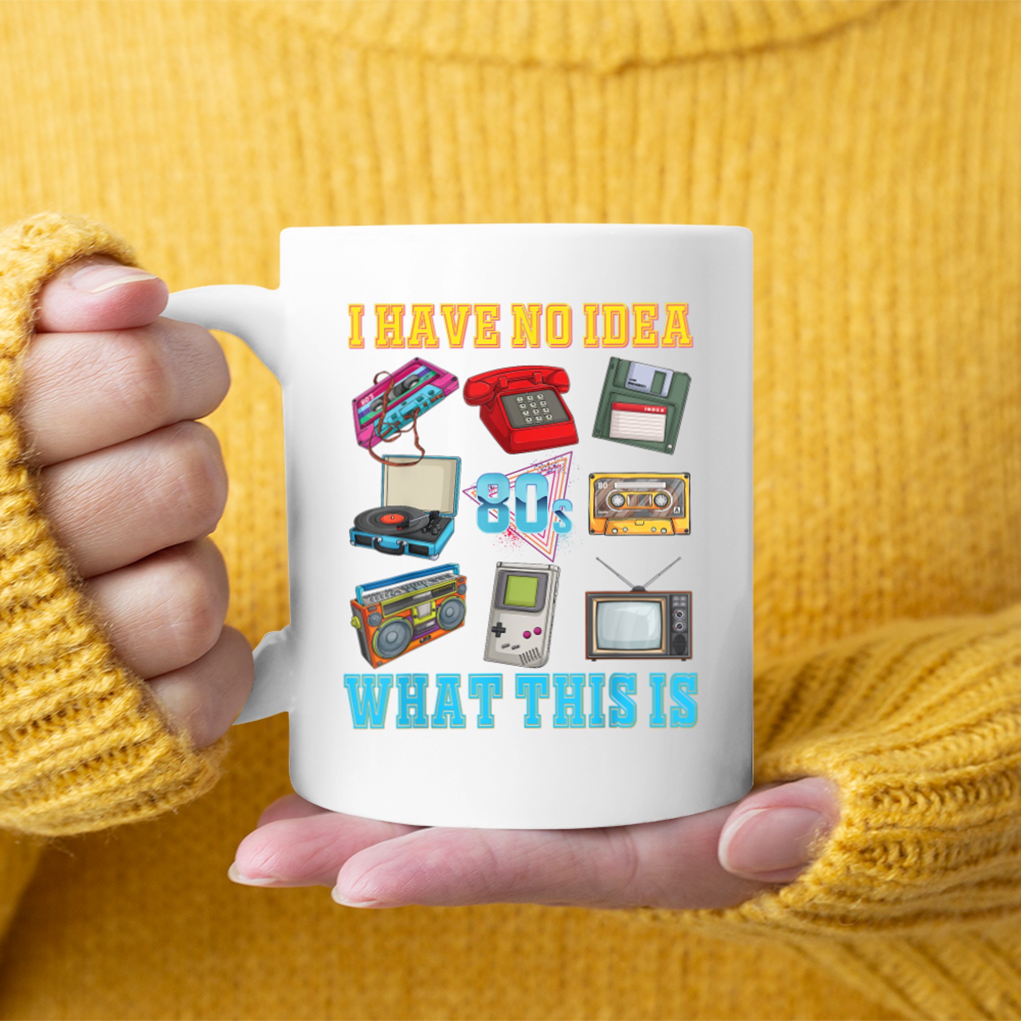 I Have No Idea What This Is Kids 70s 80s 90sTheme Outfit Mug