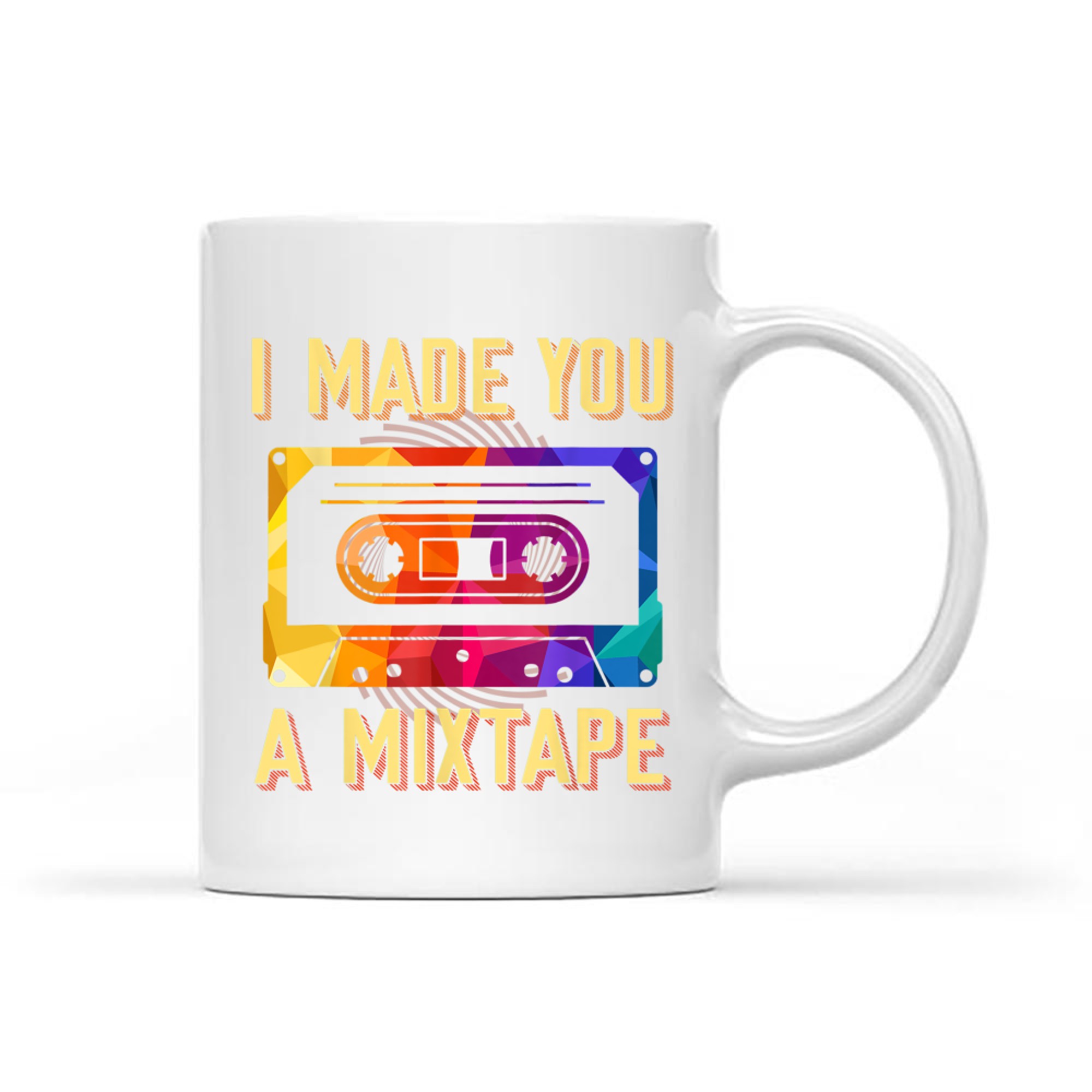 I Made You A Mixtape 80s 90s Vintage Costume Cassette Tape Mug