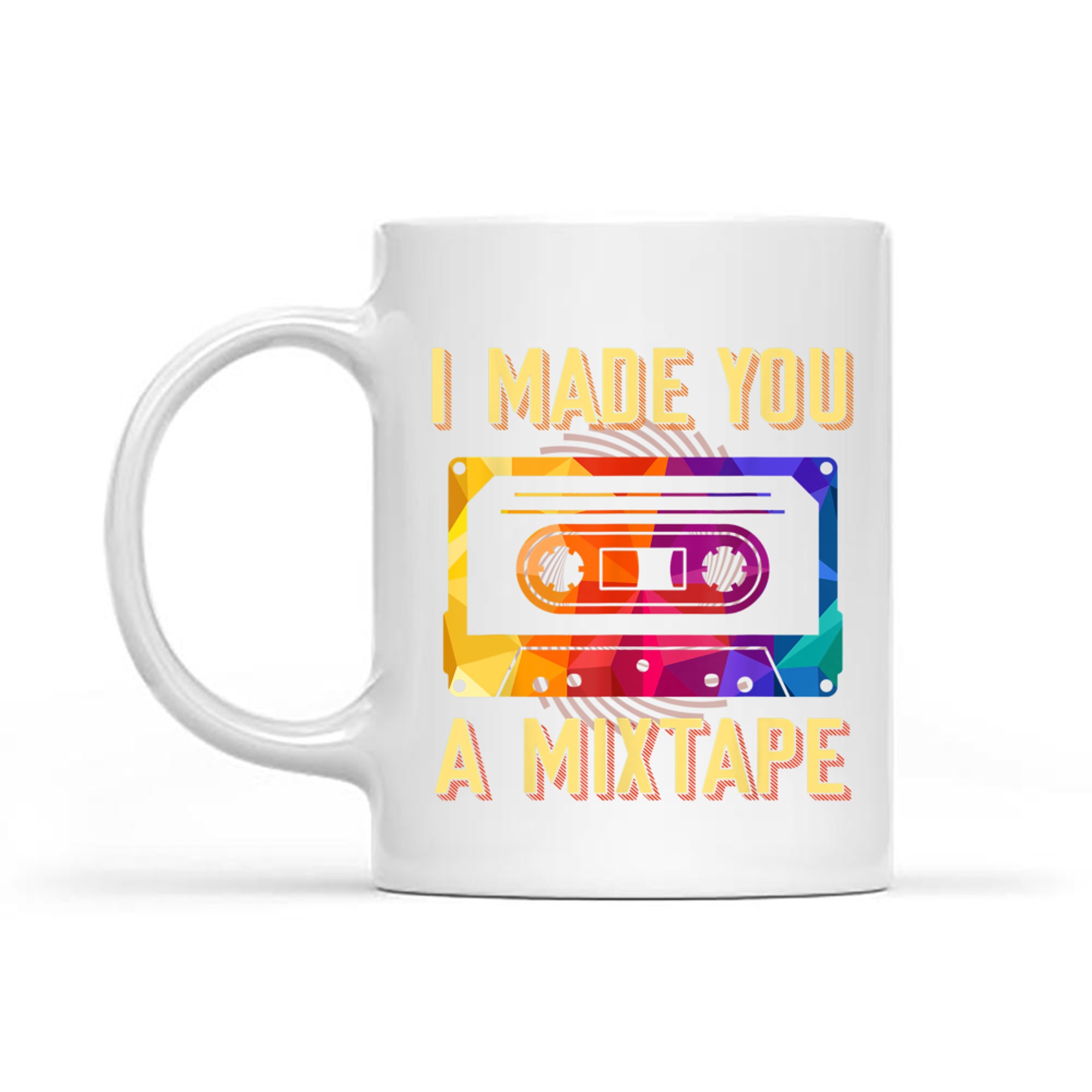 I Made You A Mixtape 80s 90s Vintage Costume Cassette Tape Mug