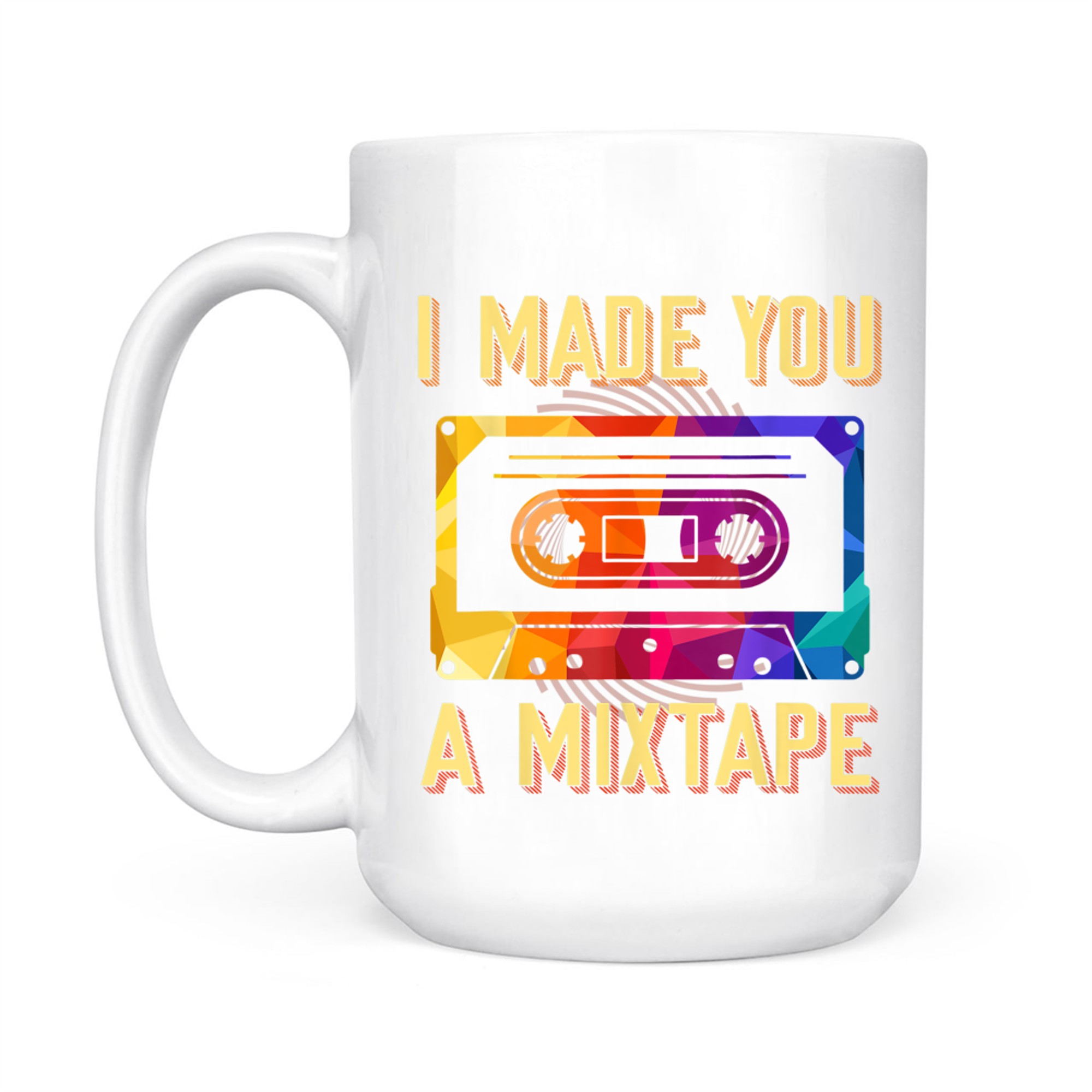 I Made You A Mixtape 80s 90s Vintage Costume Cassette Tape Mug
