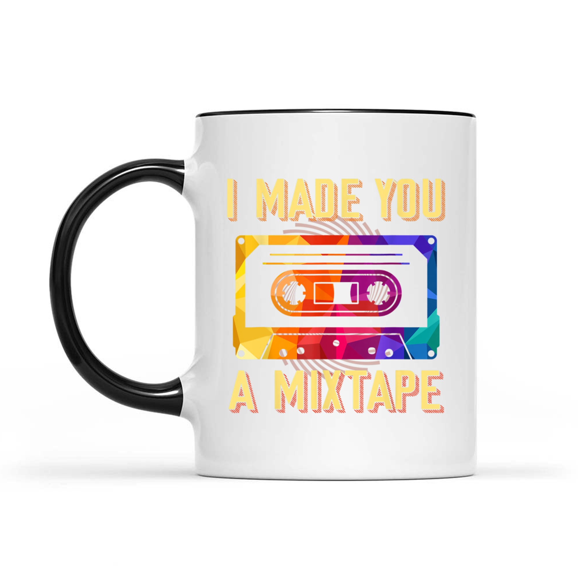 I Made You A Mixtape 80s 90s Vintage Costume Cassette Tape Mug