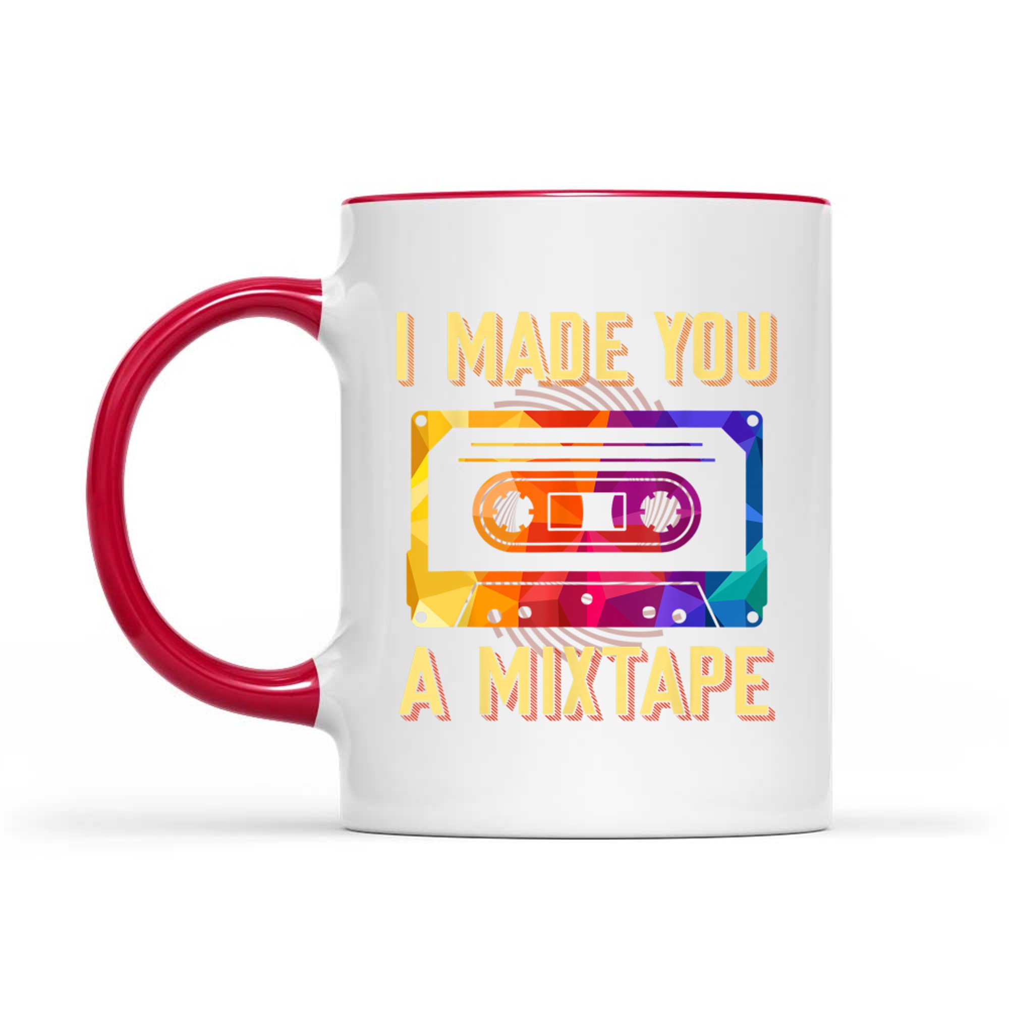 I Made You A Mixtape 80s 90s Vintage Costume Cassette Tape Mug