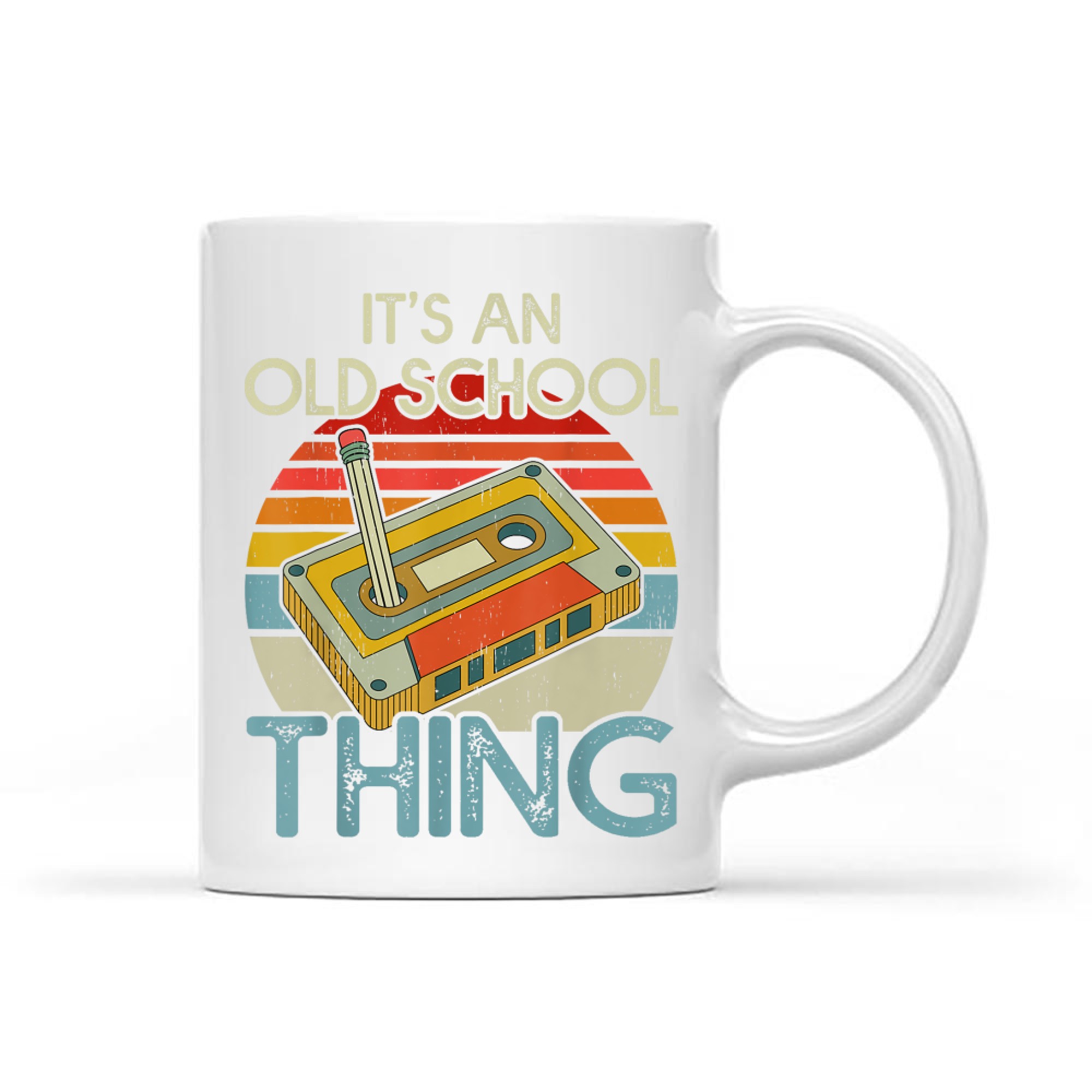 It's An Old School Thing Retro Cassette Tape Music 80s 90s Men Women Boys Mug