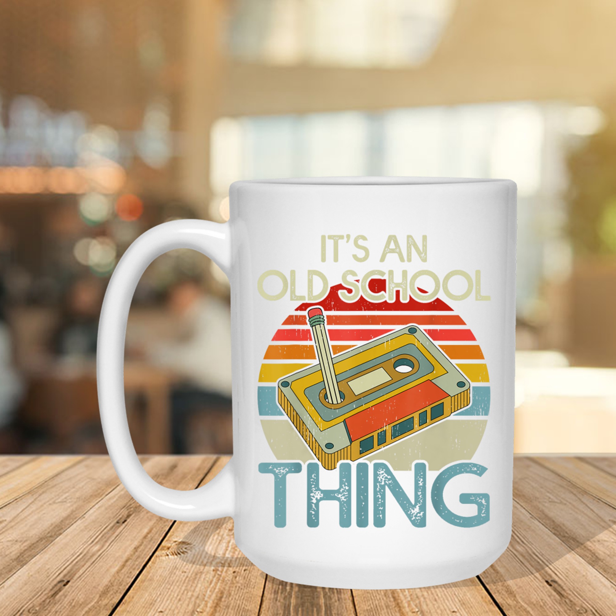 It's An Old School Thing Retro Cassette Tape Music 80s 90s Men Women Boys Mug
