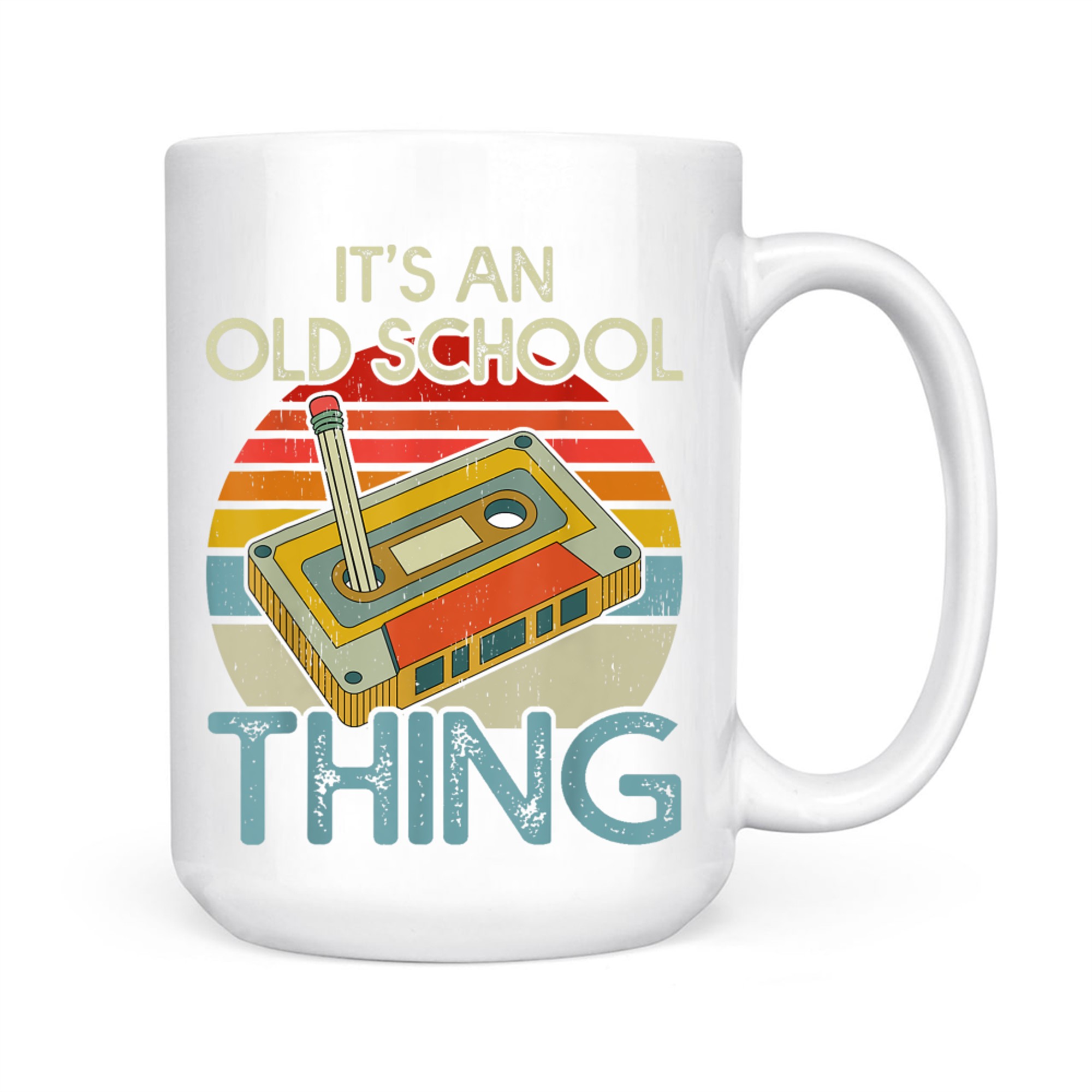 It's An Old School Thing Retro Cassette Tape Music 80s 90s Men Women Boys Mug