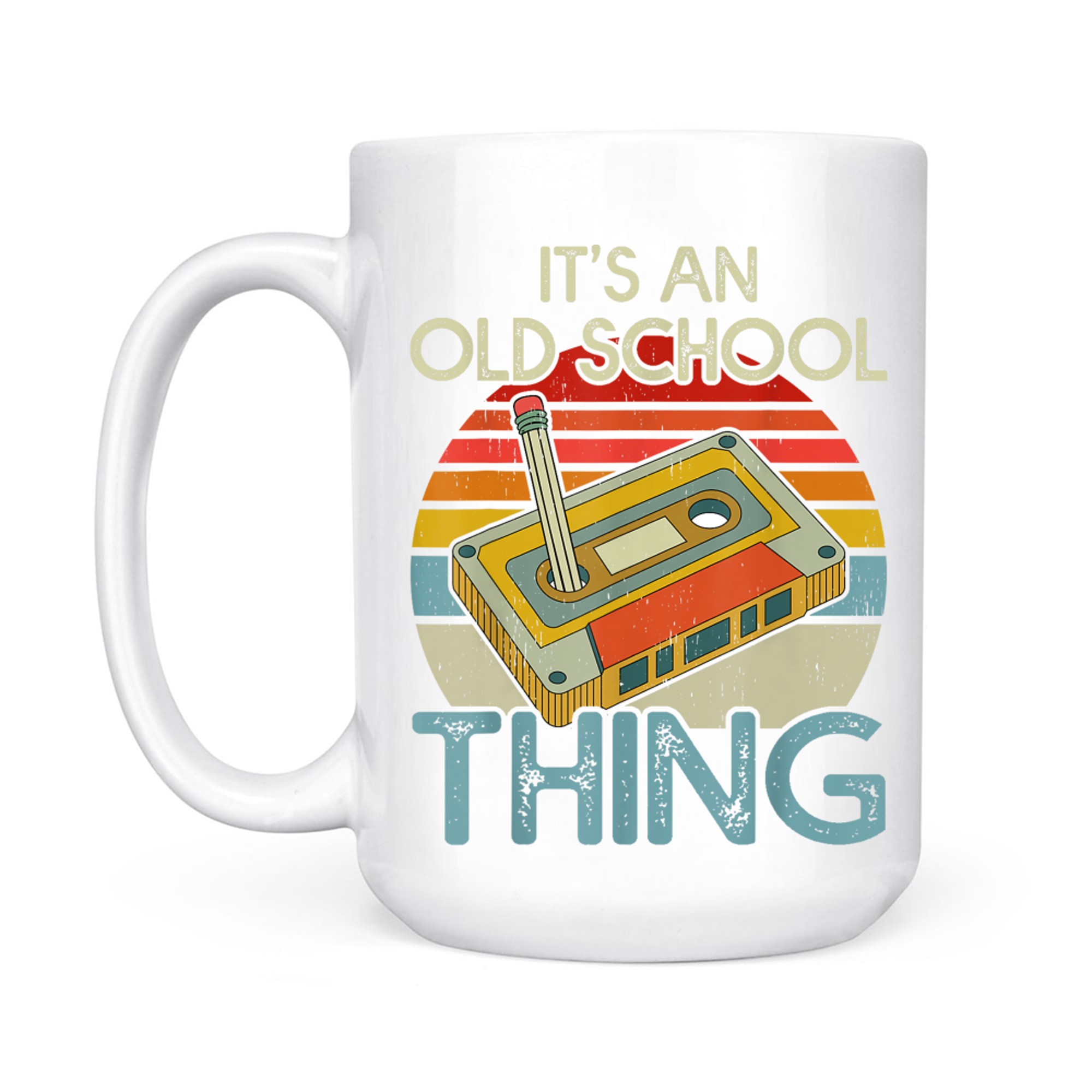 It's An Old School Thing Retro Cassette Tape Music 80s 90s Men Women Boys Mug
