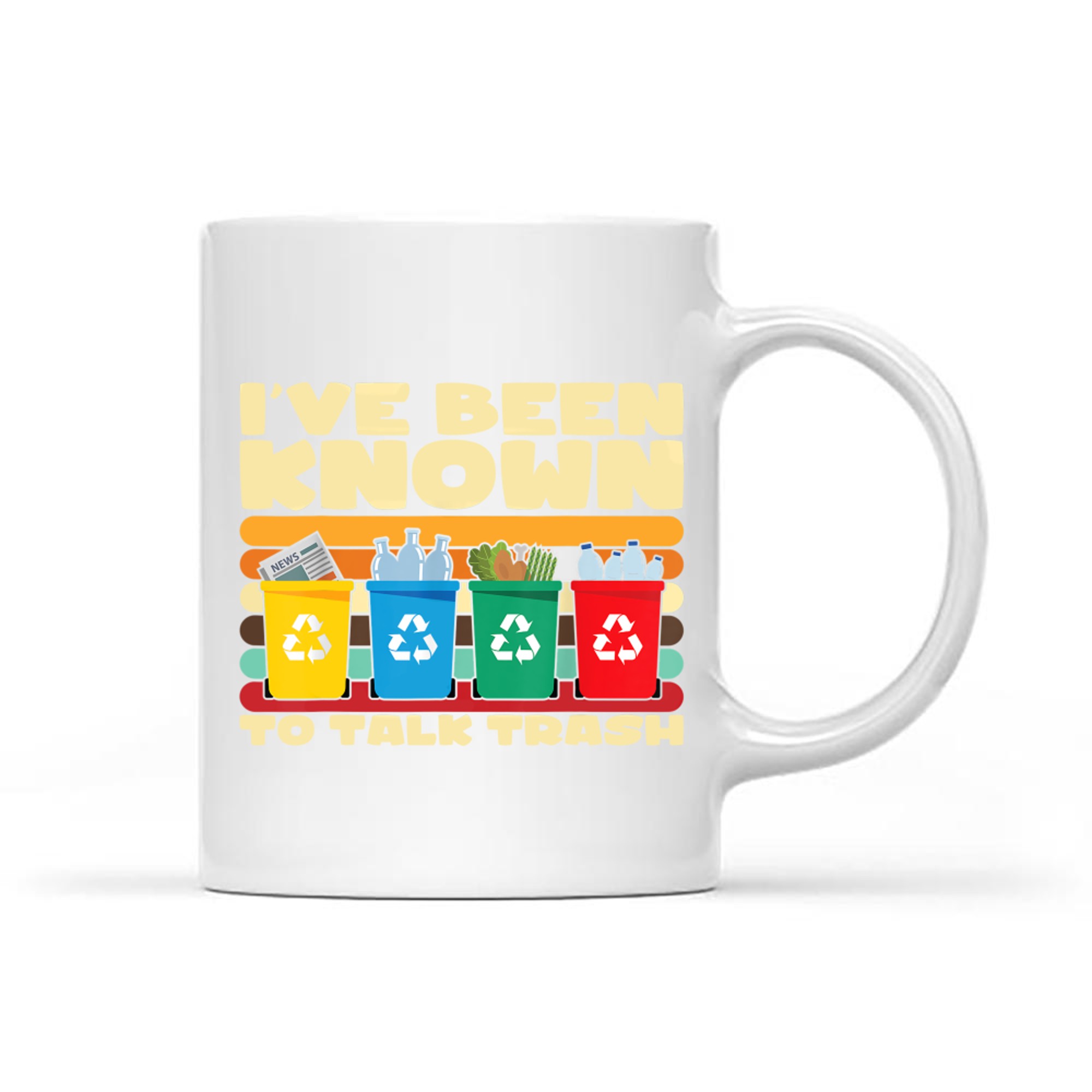 I've Been Known To Talk Trash Funny Recycling Gift Eco-Friendly Joke Mug