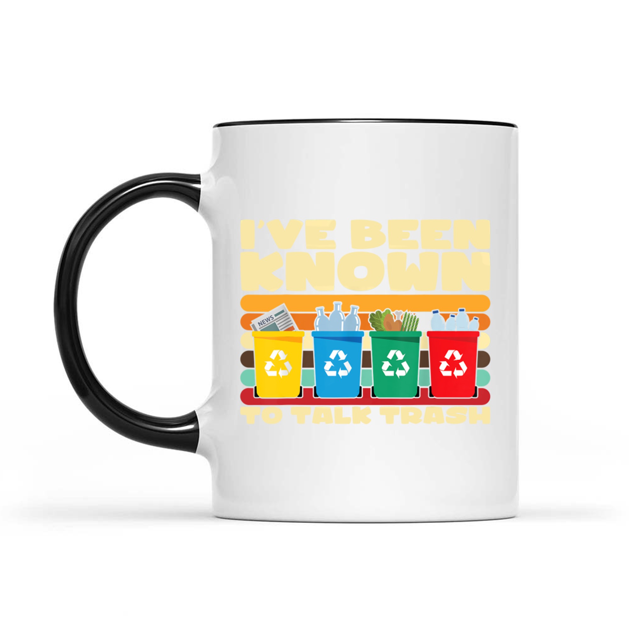 I've Been Known To Talk Trash Funny Recycling Gift Eco-Friendly Joke Mug