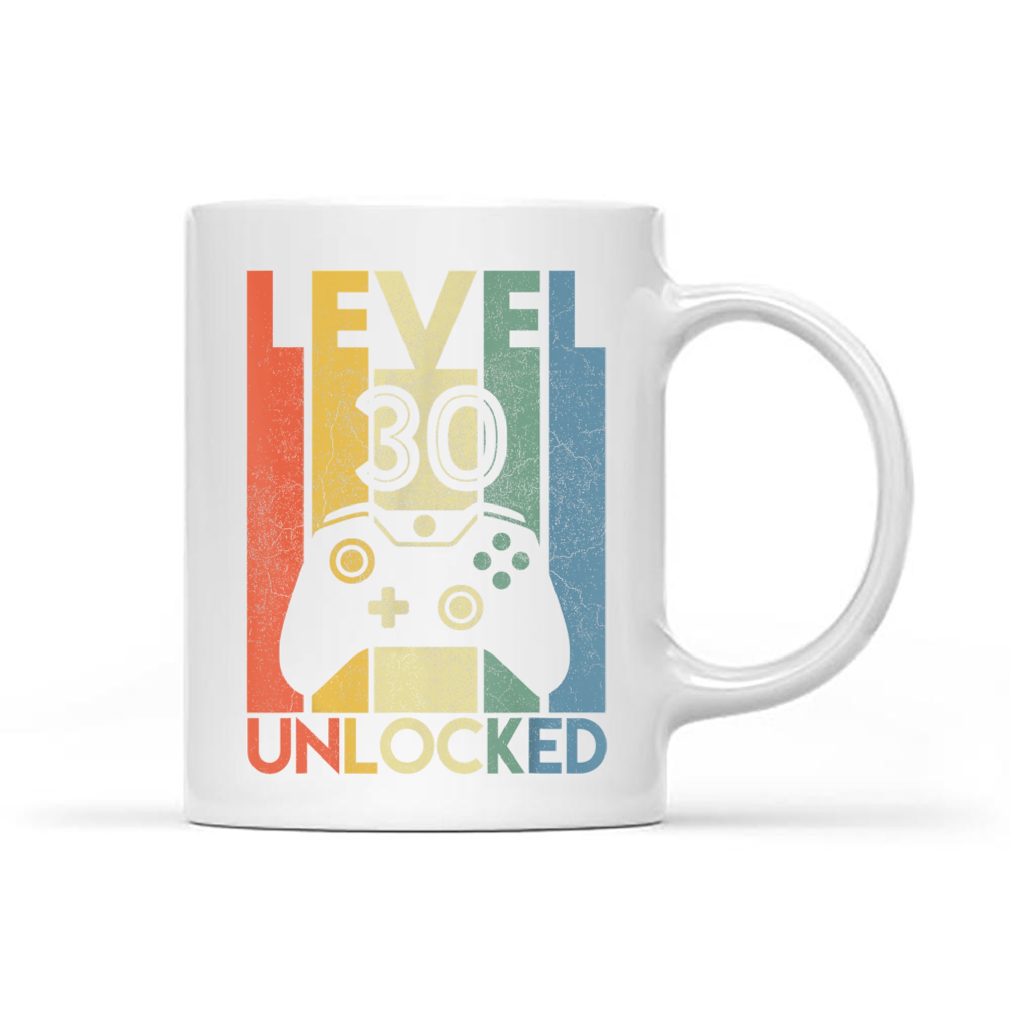 Level Unlocked Funny Video Gamer 30th Birthday Mug