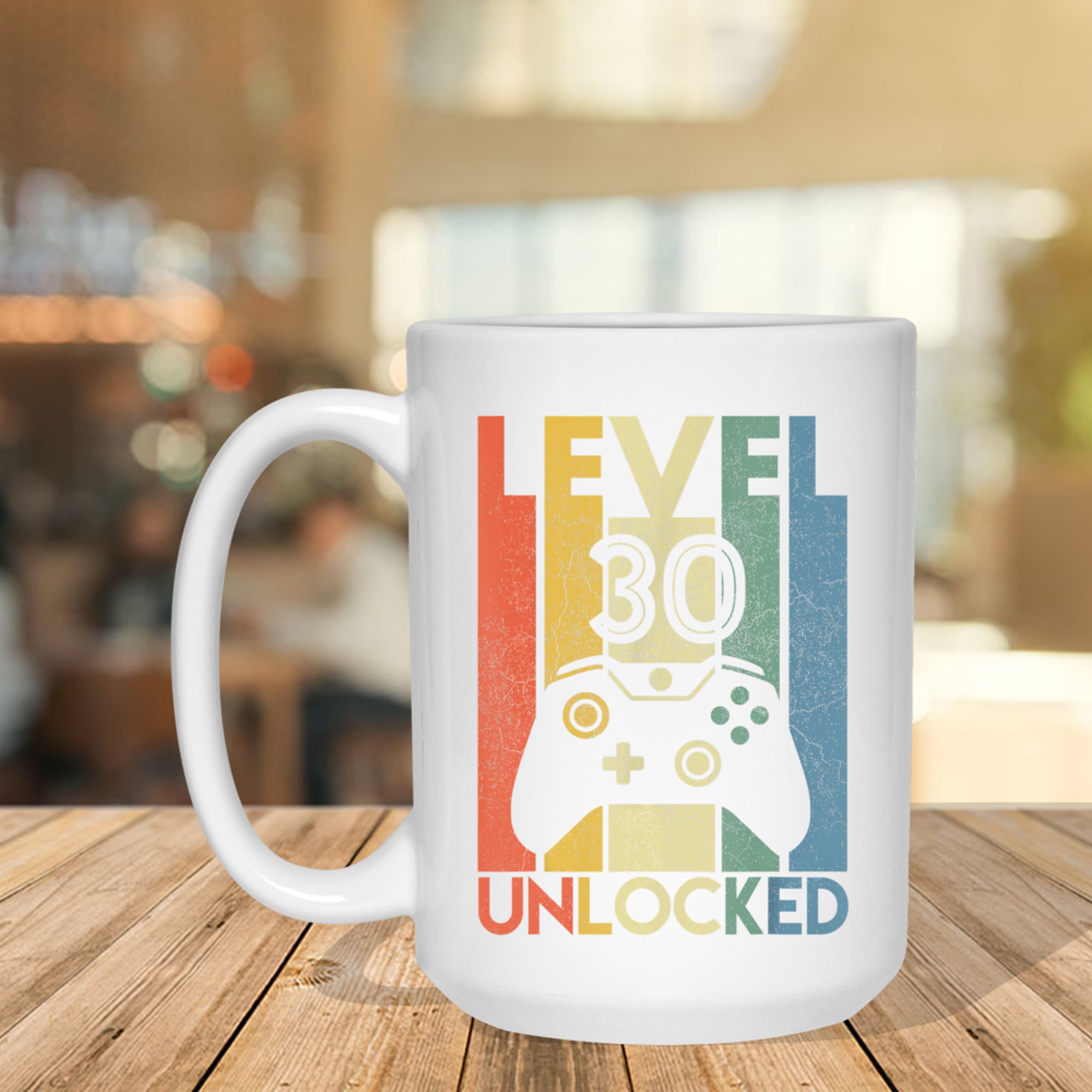 Level Unlocked Funny Video Gamer 30th Birthday Mug