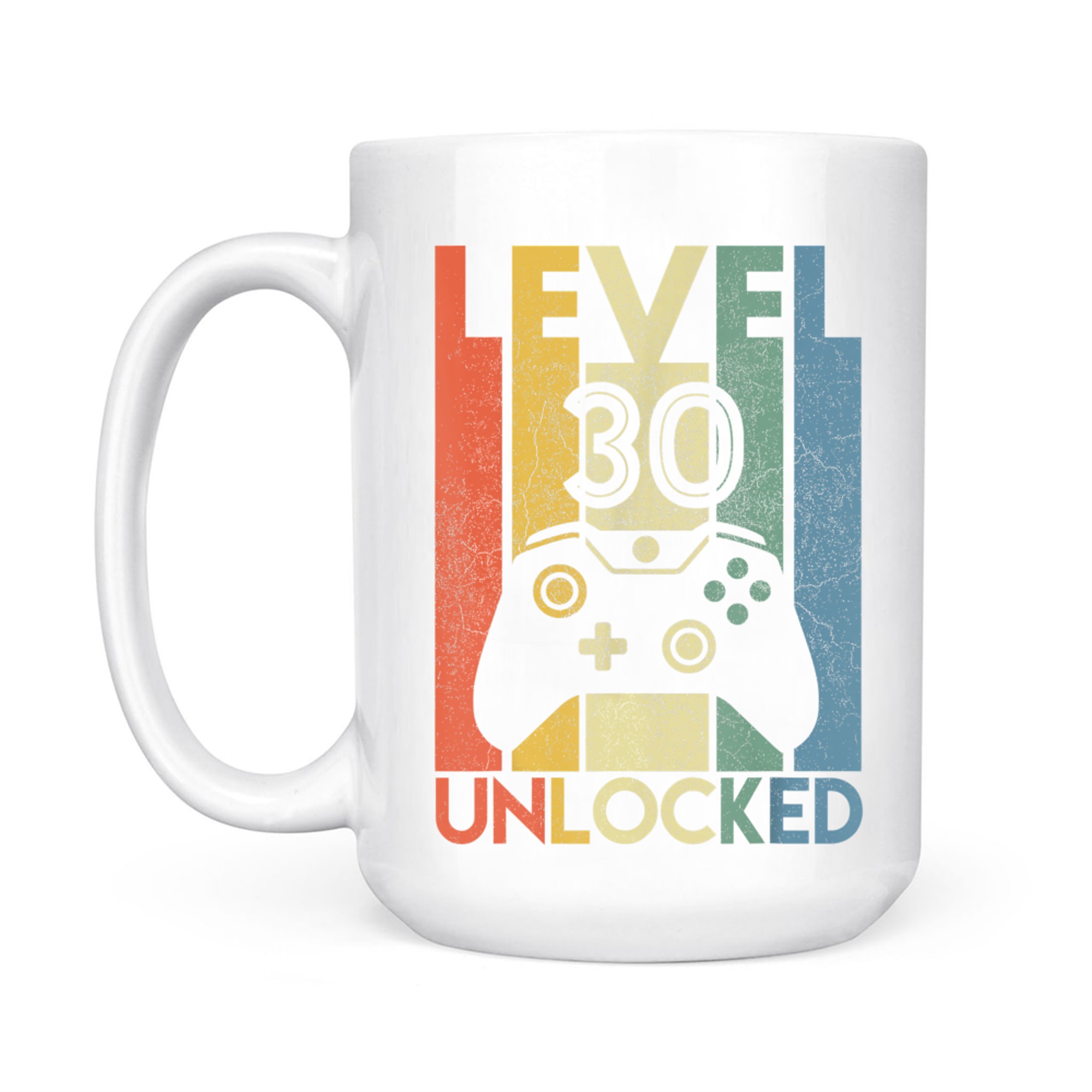 Level Unlocked Funny Video Gamer 30th Birthday Mug