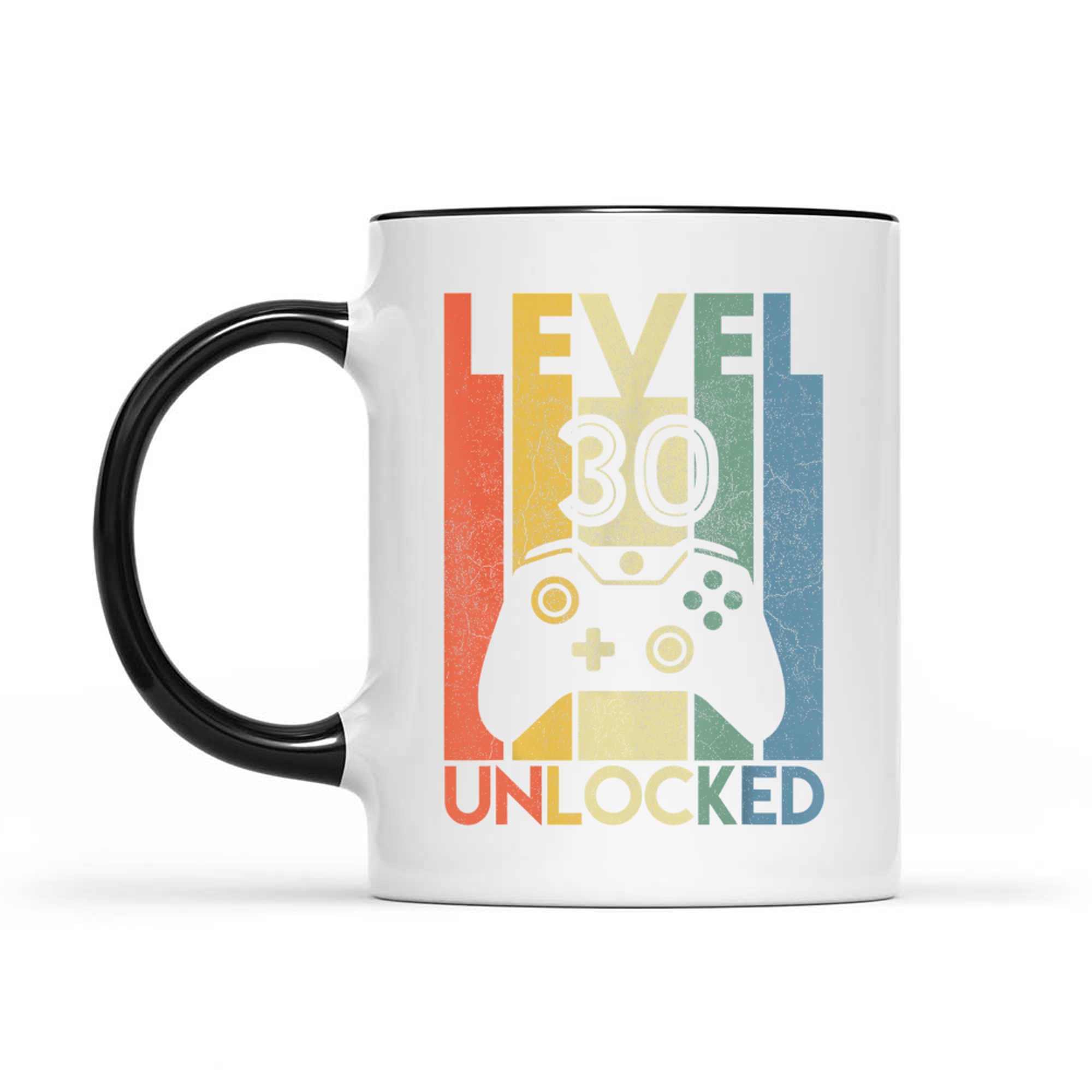 Level Unlocked Funny Video Gamer 30th Birthday Mug