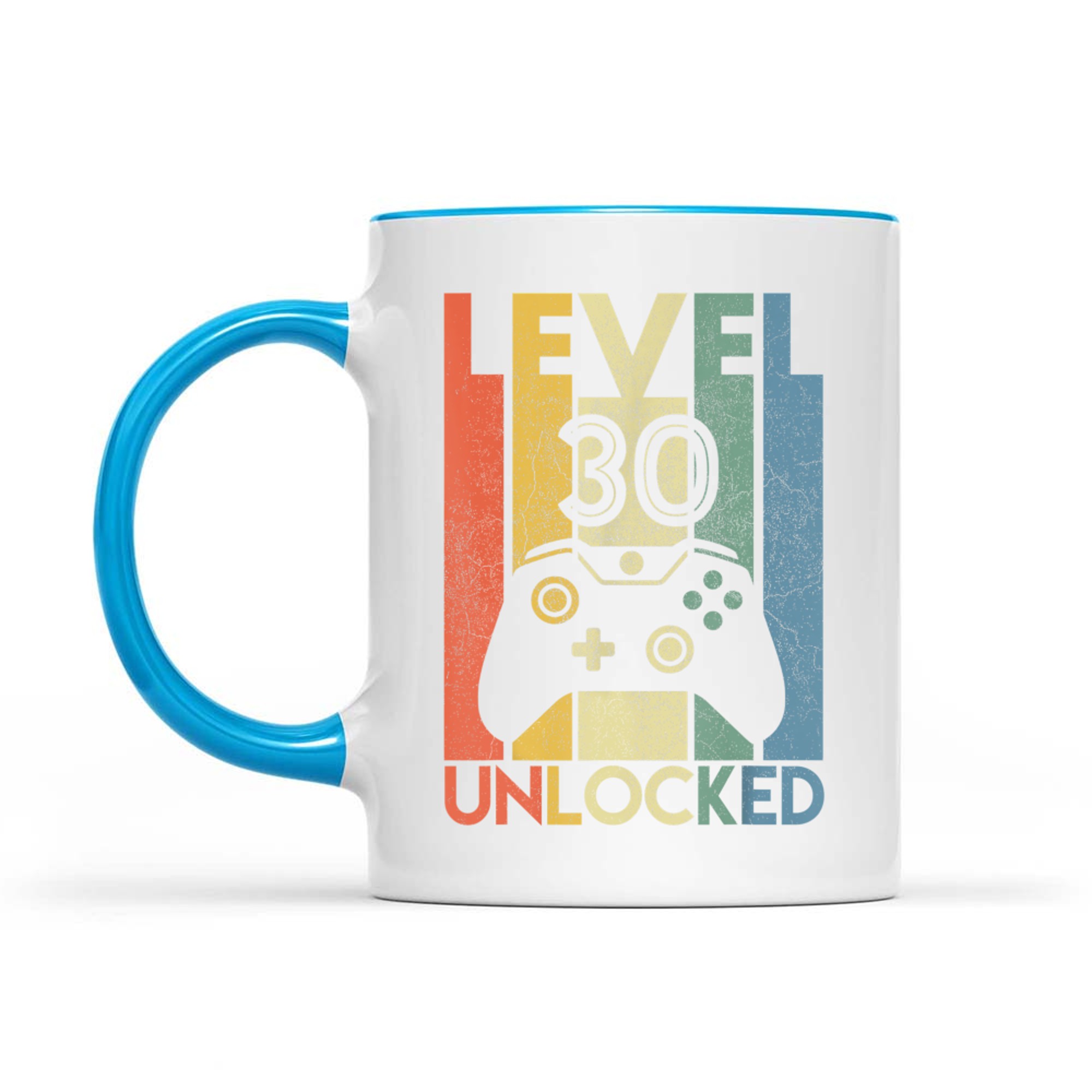Level Unlocked Funny Video Gamer 30th Birthday Mug