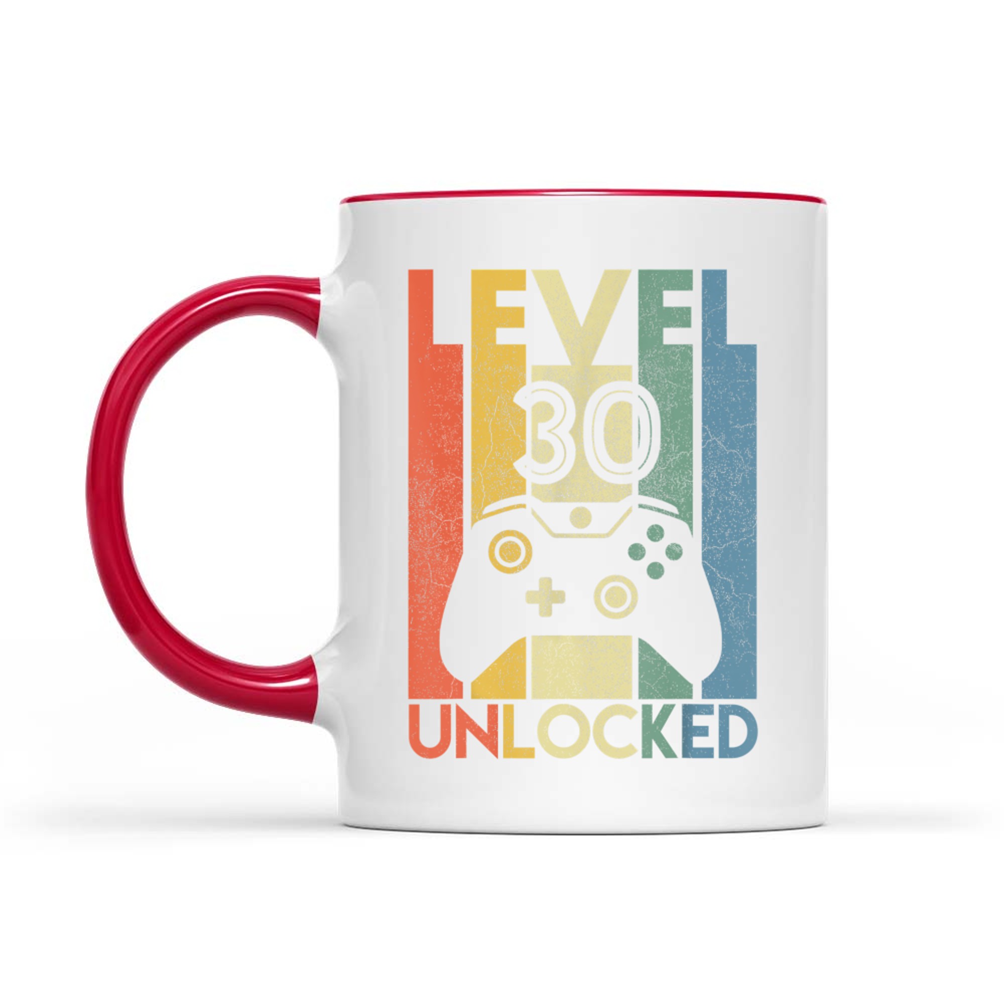 Level Unlocked Funny Video Gamer 30th Birthday Mug
