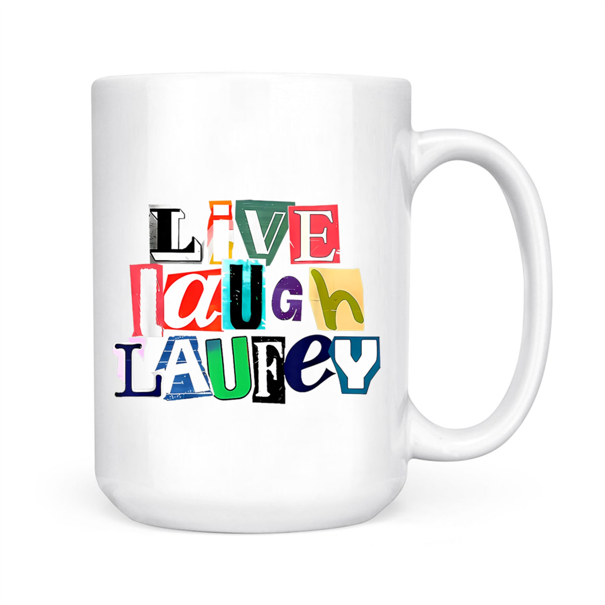 Live Laugh Laufey Collage Y2k Mug