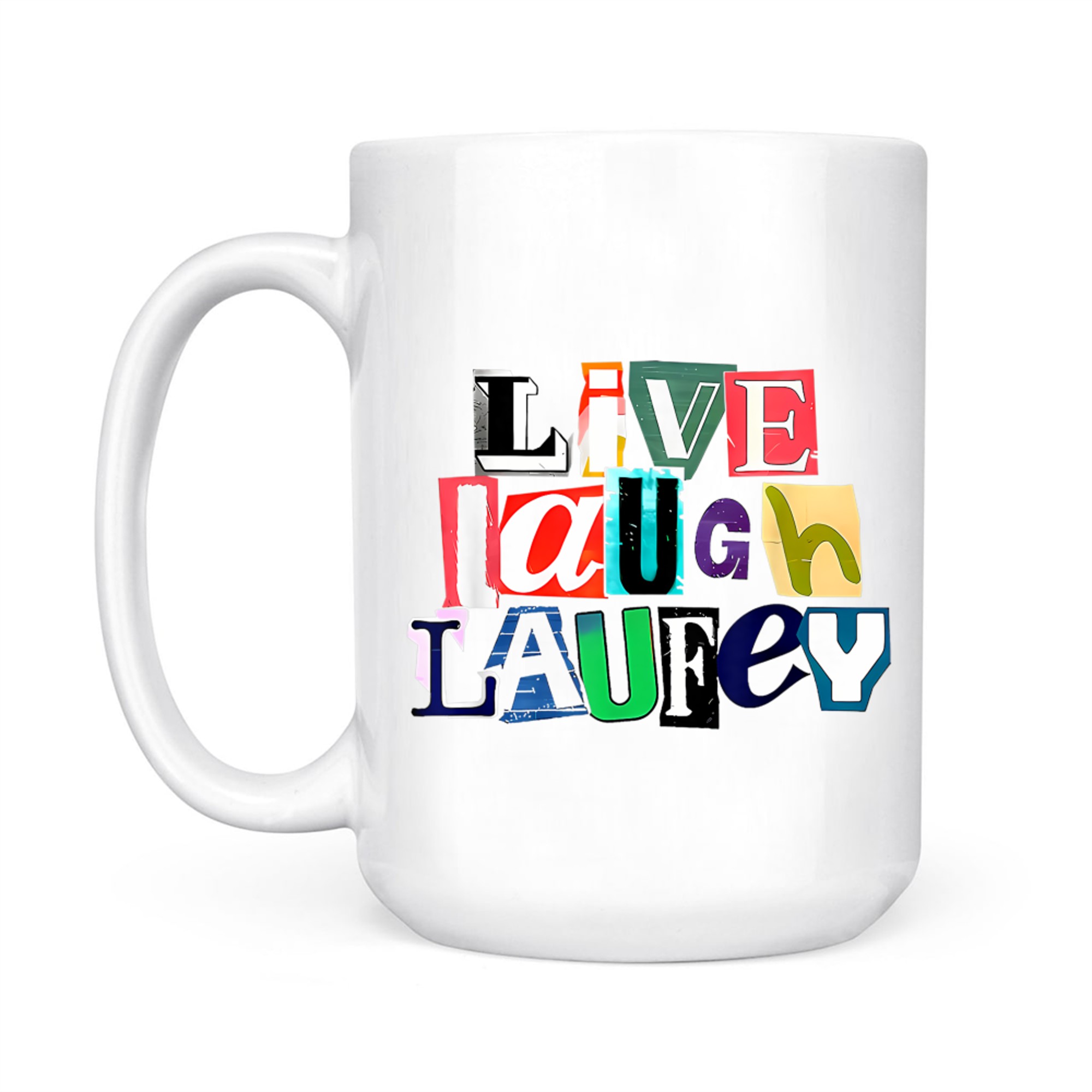 Live Laugh Laufey Collage Y2k Mug