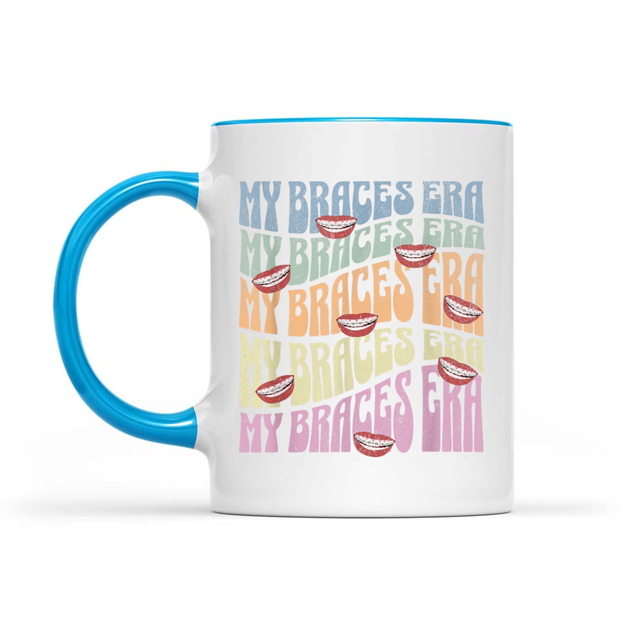 My Braces ERA Funny Retro Text Dental Braces Mug