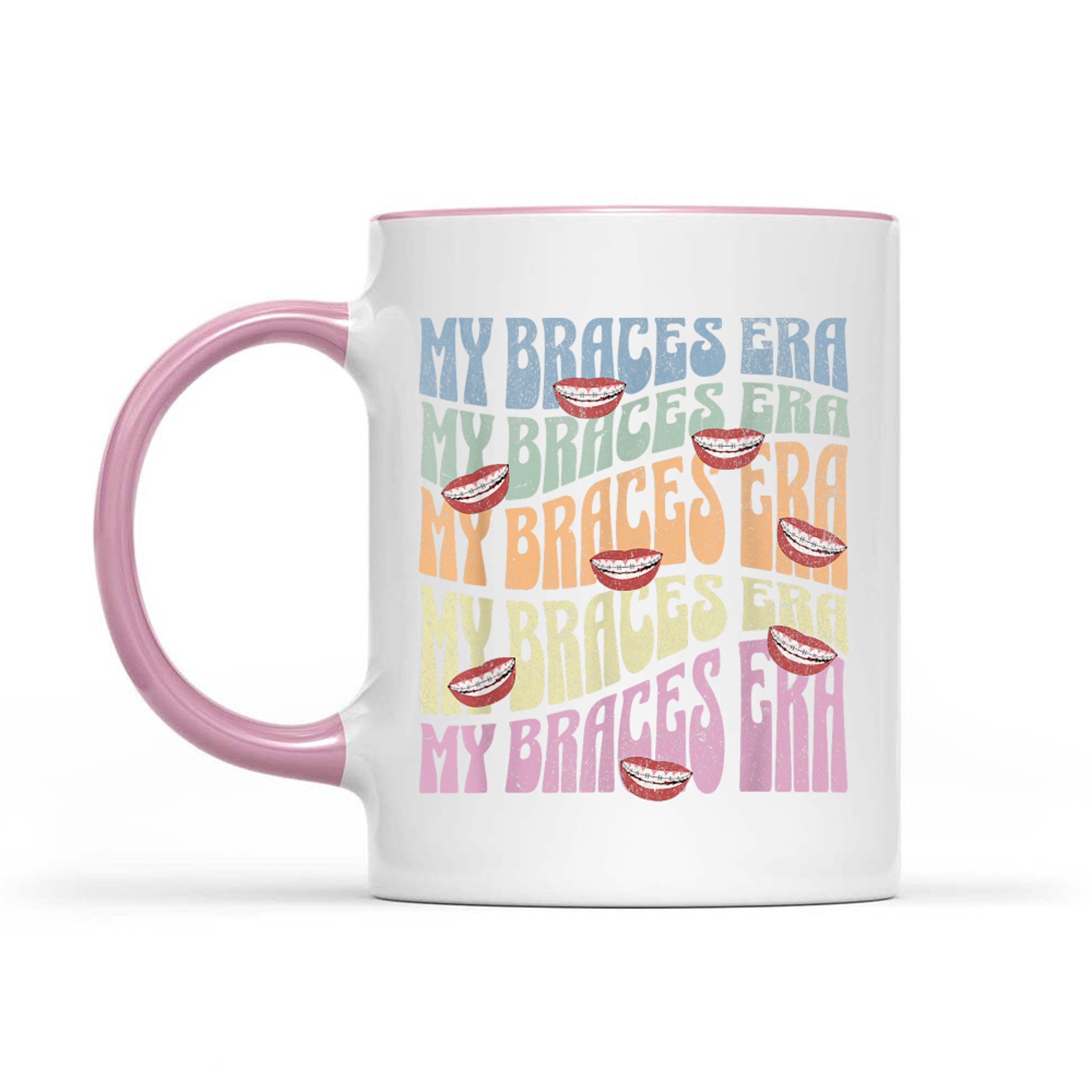 My Braces ERA Funny Retro Text Dental Braces Mug