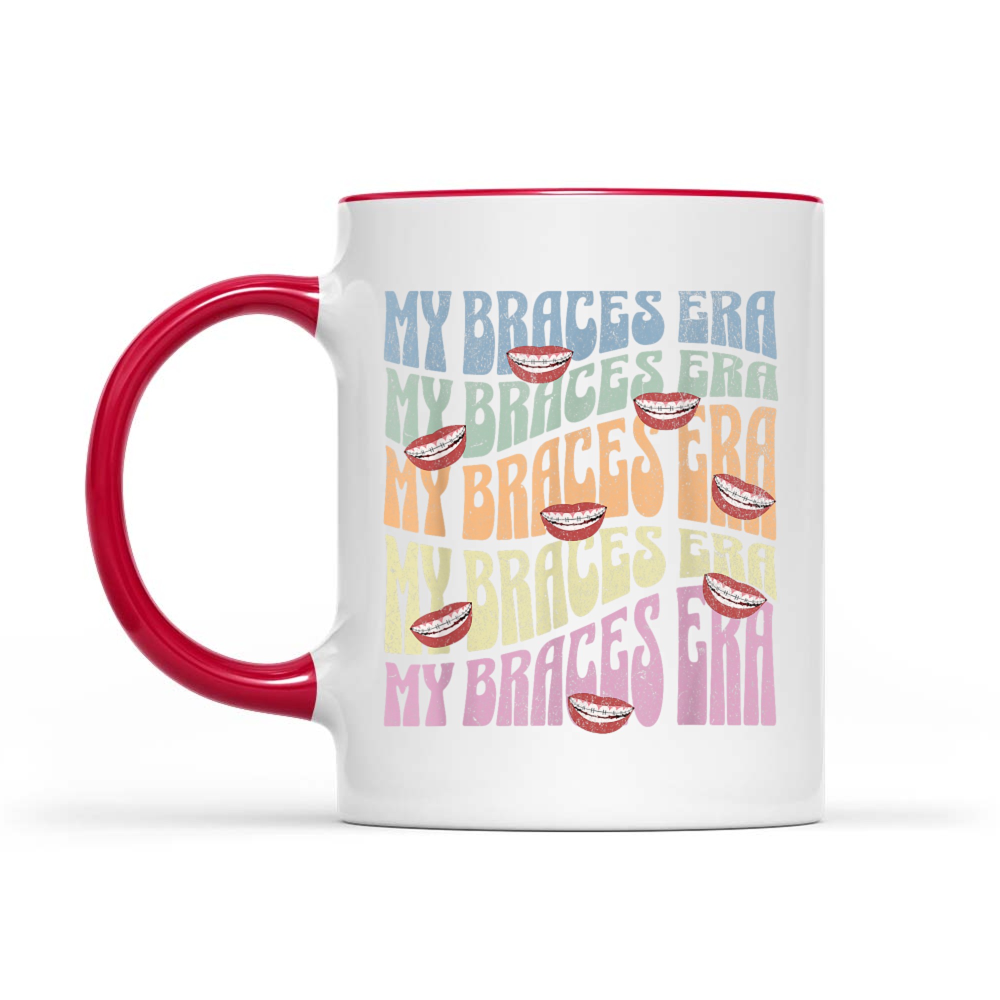 My Braces ERA Funny Retro Text Dental Braces Mug