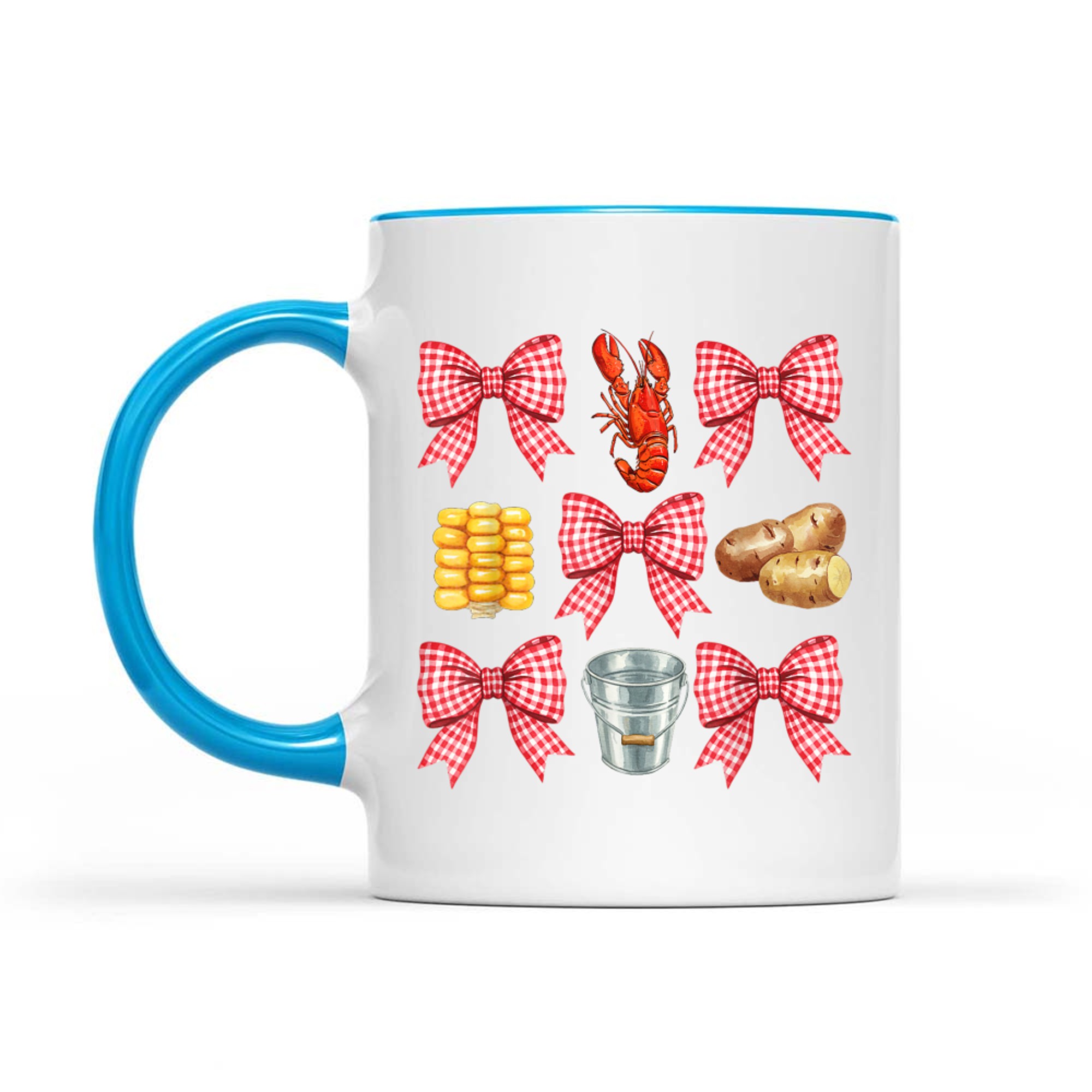 Pink Bow Cute Crawfish Boil Y2K Girl Aesthet Mug