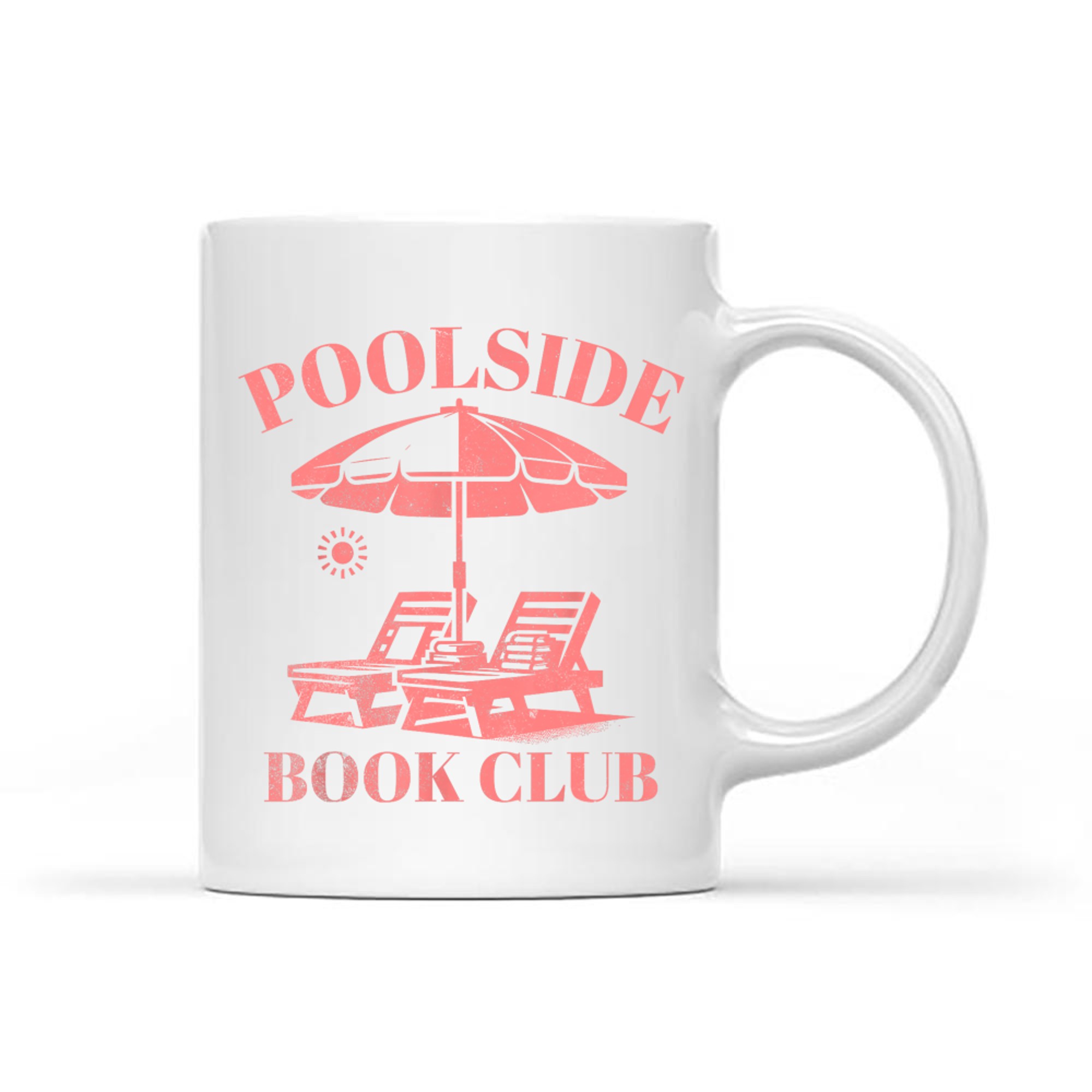 Poolside Book Club Summer Reading Book Lover Swimming Mug