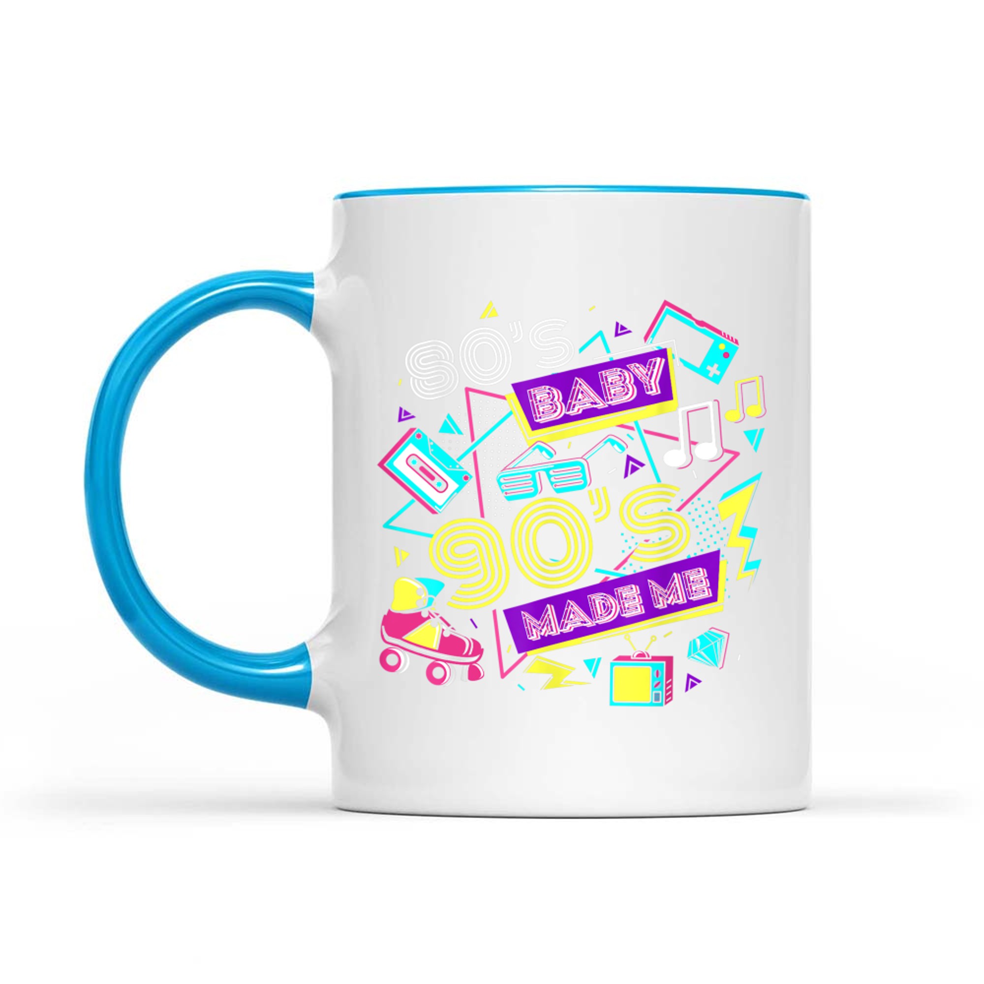 Retro 1980s 80's Baby 1990s 90's Made Me Vaporwave Nostalgia Mug