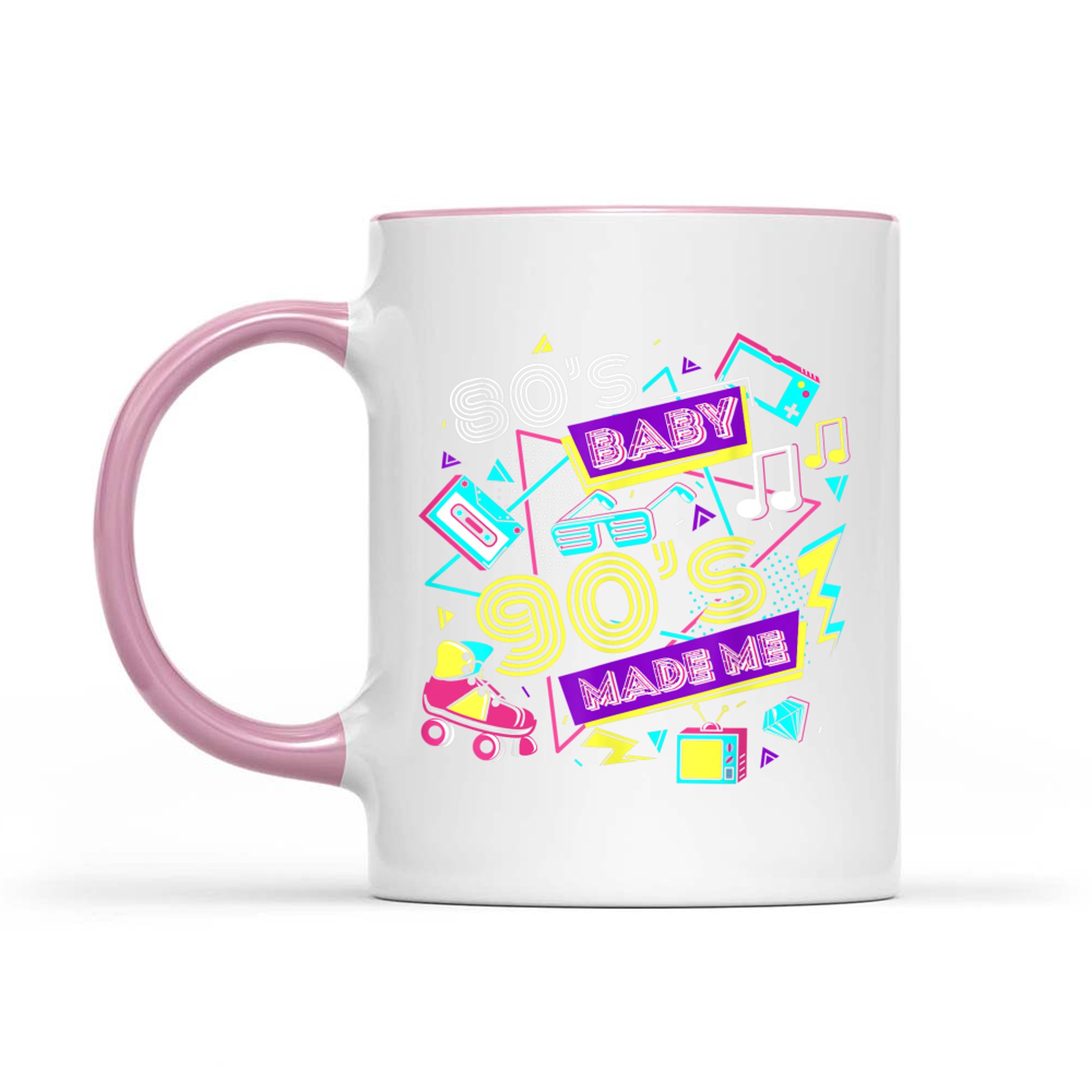 Retro 1980s 80's Baby 1990s 90's Made Me Vaporwave Nostalgia Mug