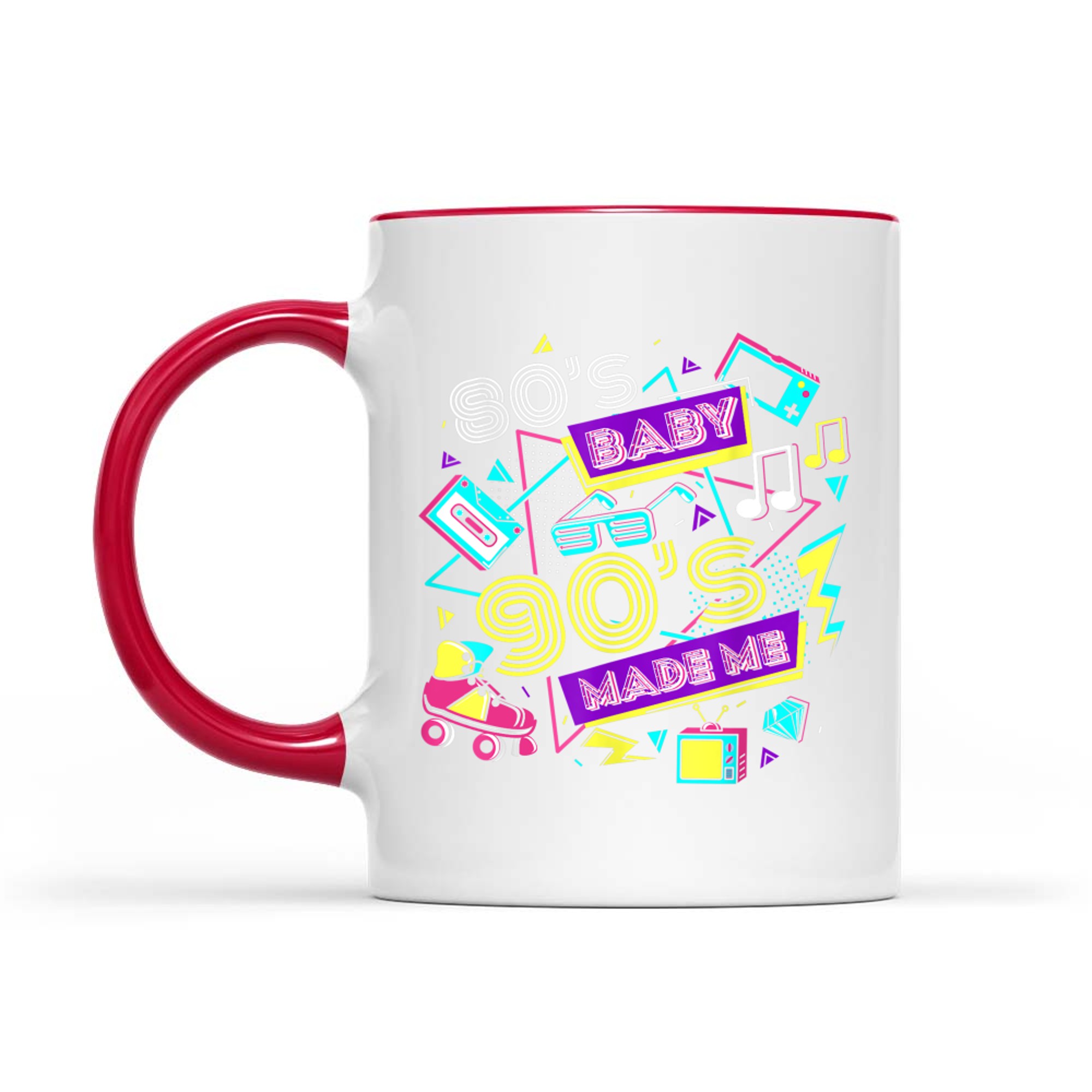 Retro 1980s 80's Baby 1990s 90's Made Me Vaporwave Nostalgia Mug